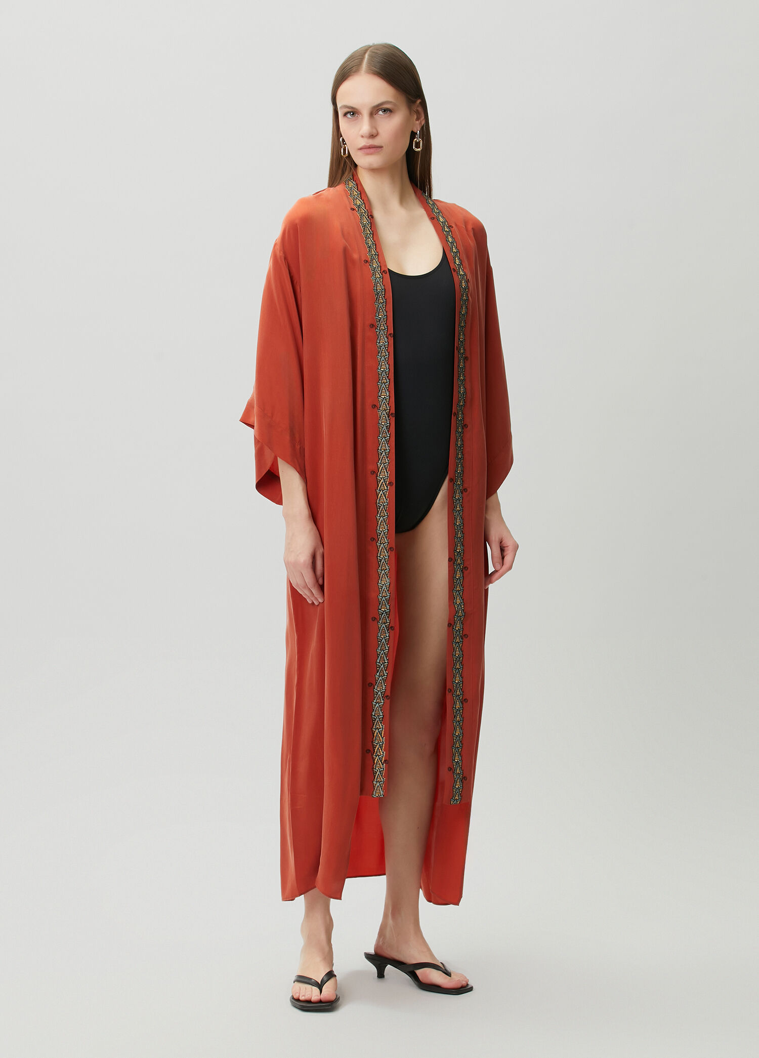 Jilda Roma Kiremit Kimono