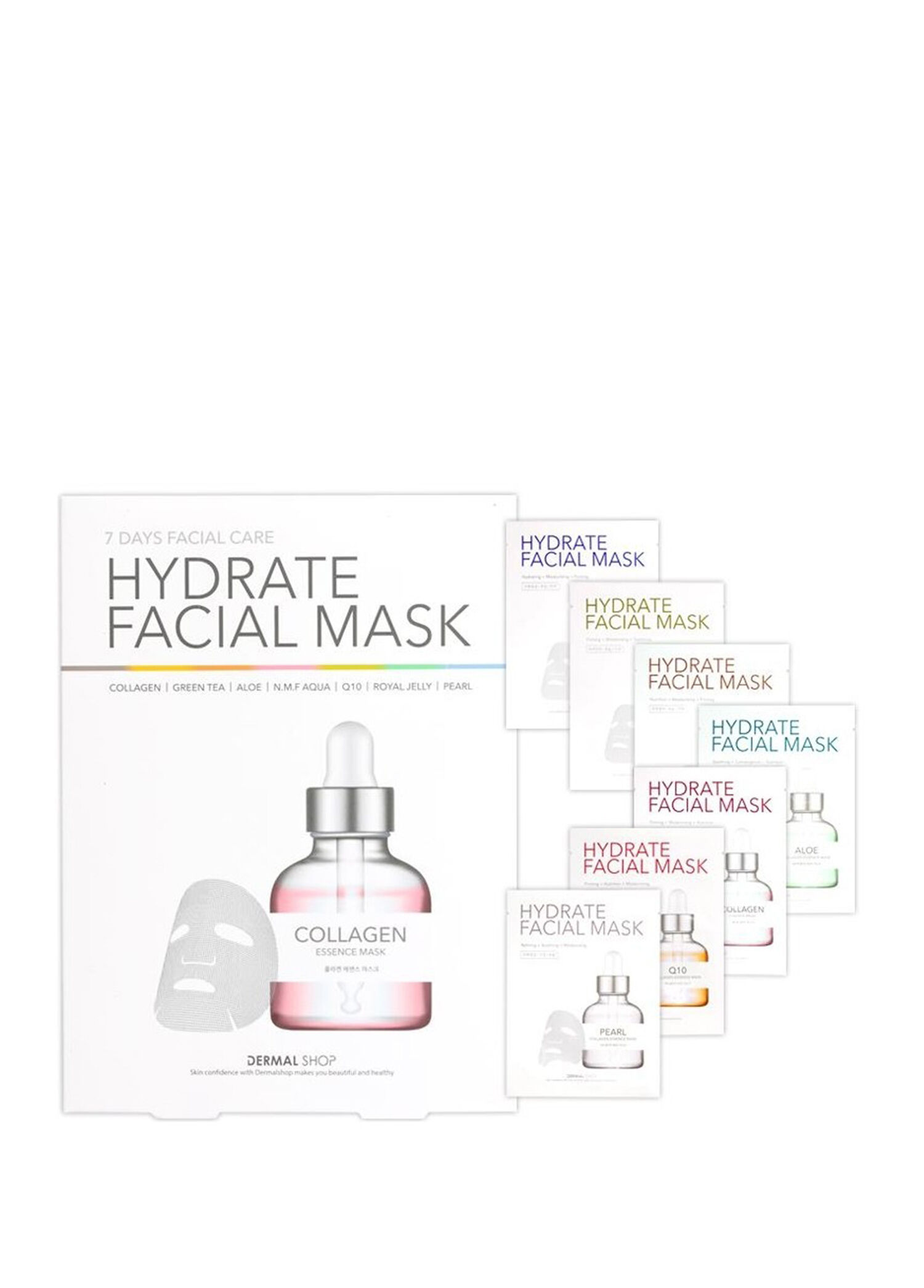 Hydrate Facial Mask Nemlendirici Parlaklık Veren 7 Günlük Cilt Bakım Maskesi 7 x 25 gr