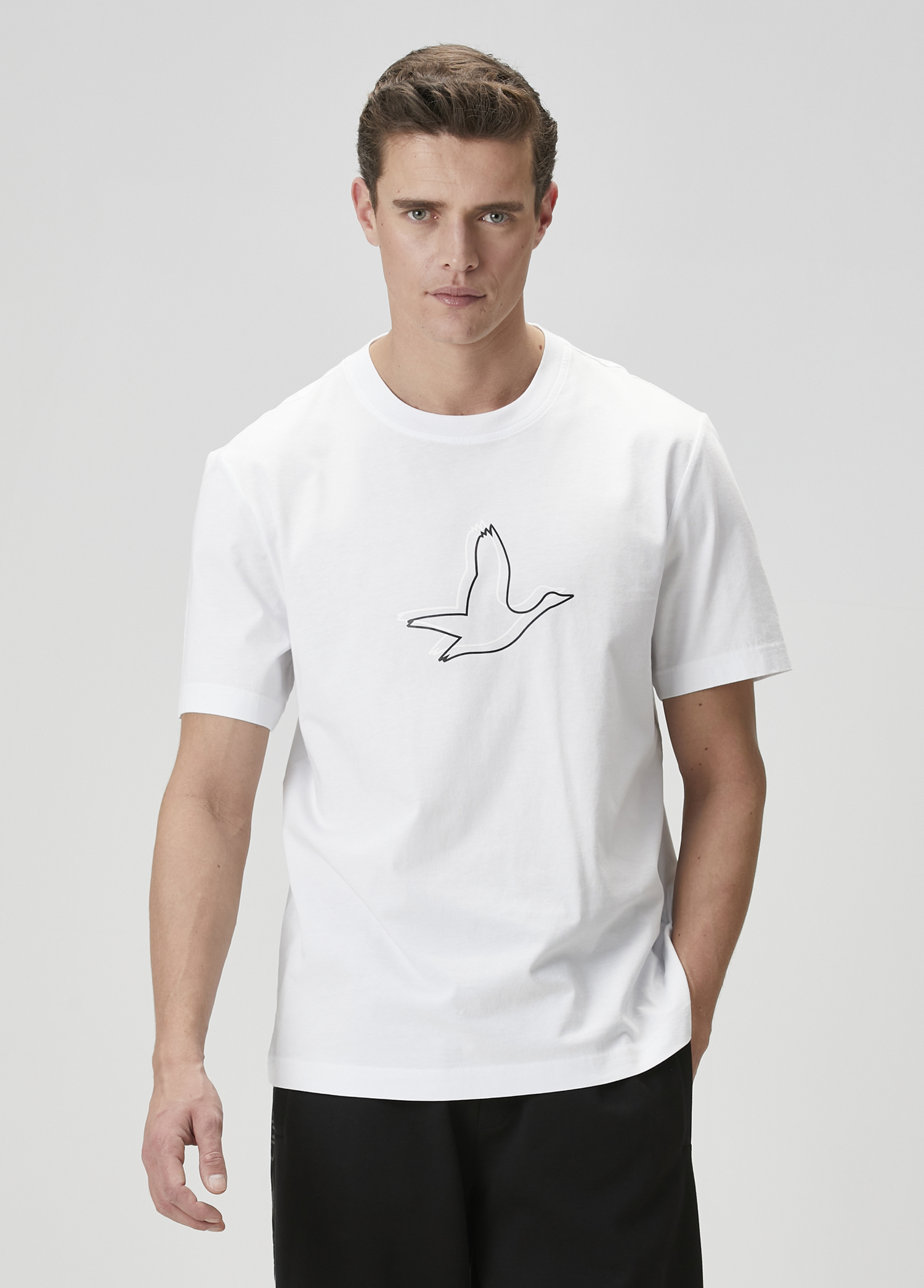 Relaxed Fit Beyaz T-shirt