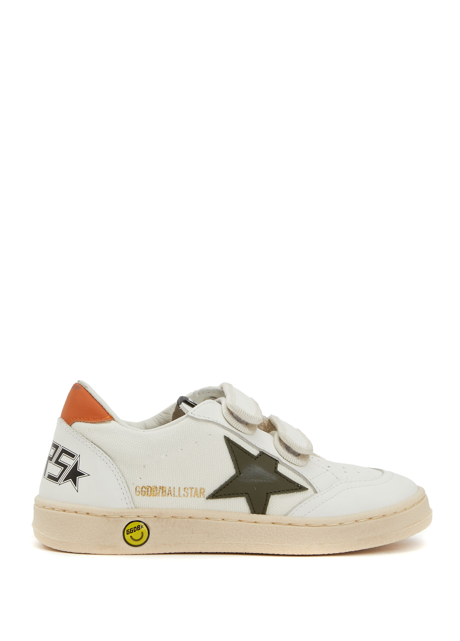 Ball Star Beyaz Yeşil Unisex Çocuk Deri Sneaker