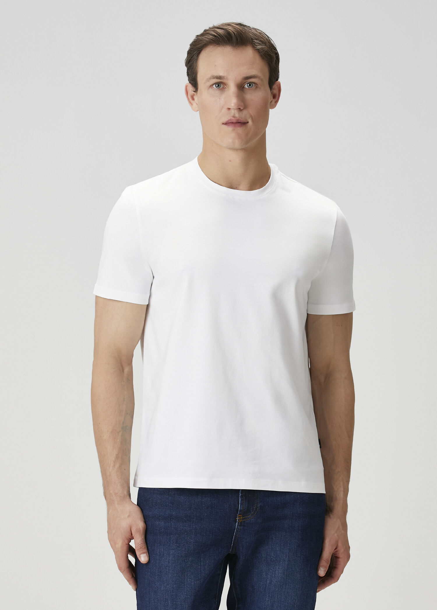 3lü Beyaz T-shirt Seti