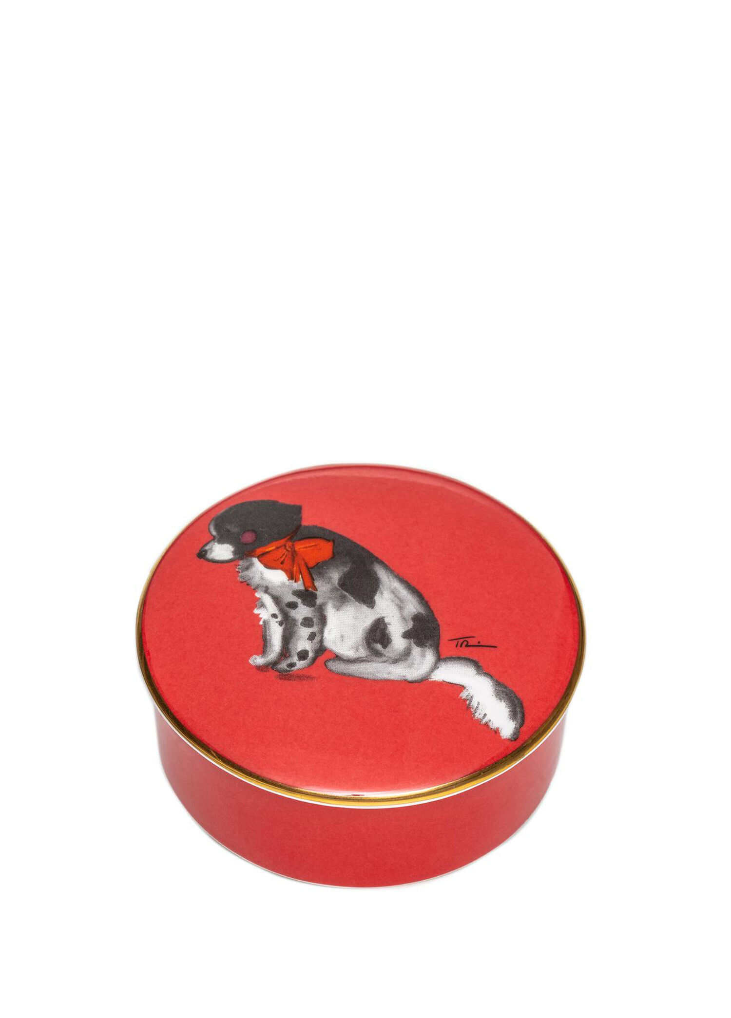 Spotty Dog 24 Karat Altın ile Yaldızlı Dekoratif Kutu
