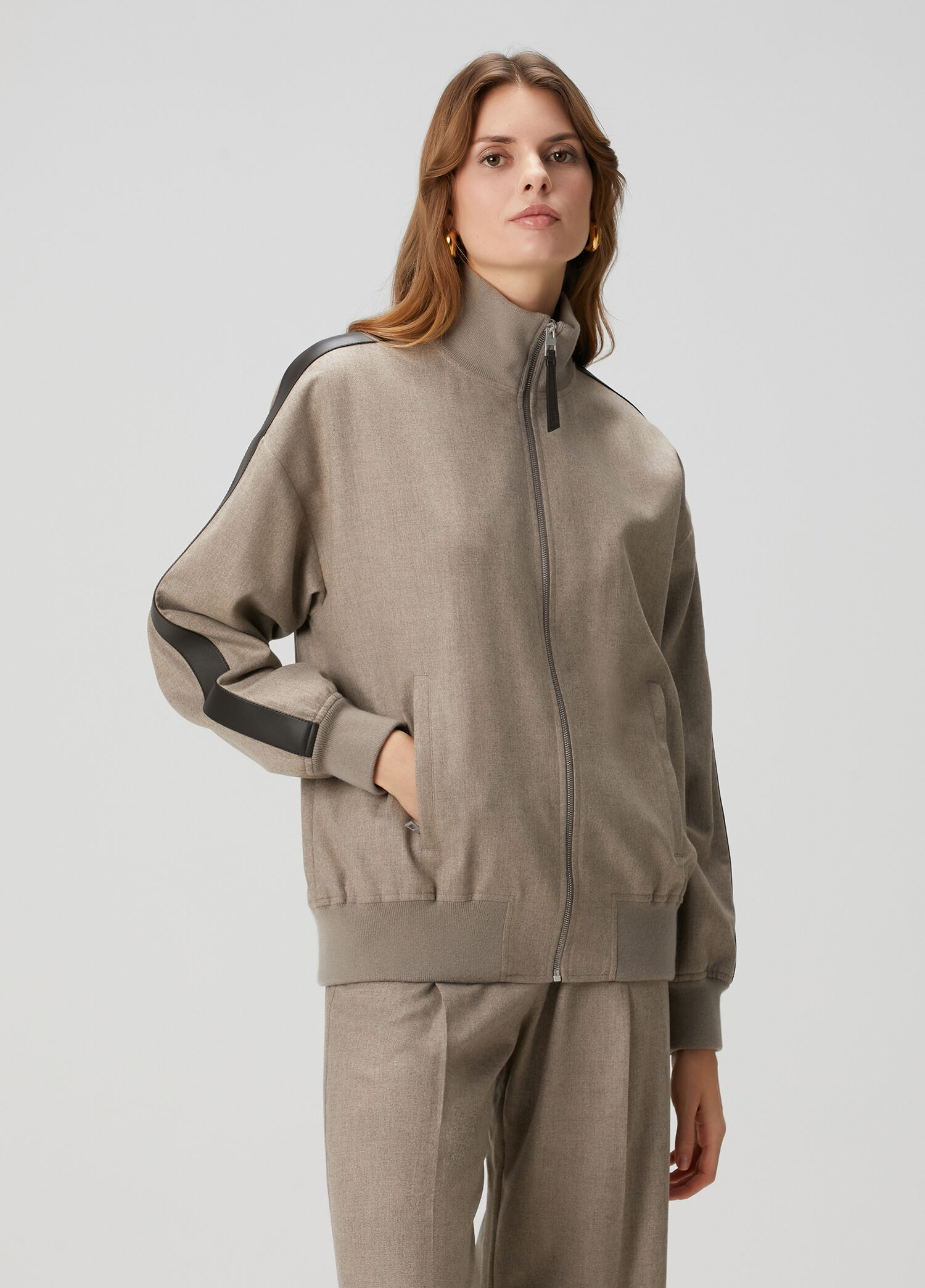 P Loewe Relaxed Fit Bej Yun Ceket