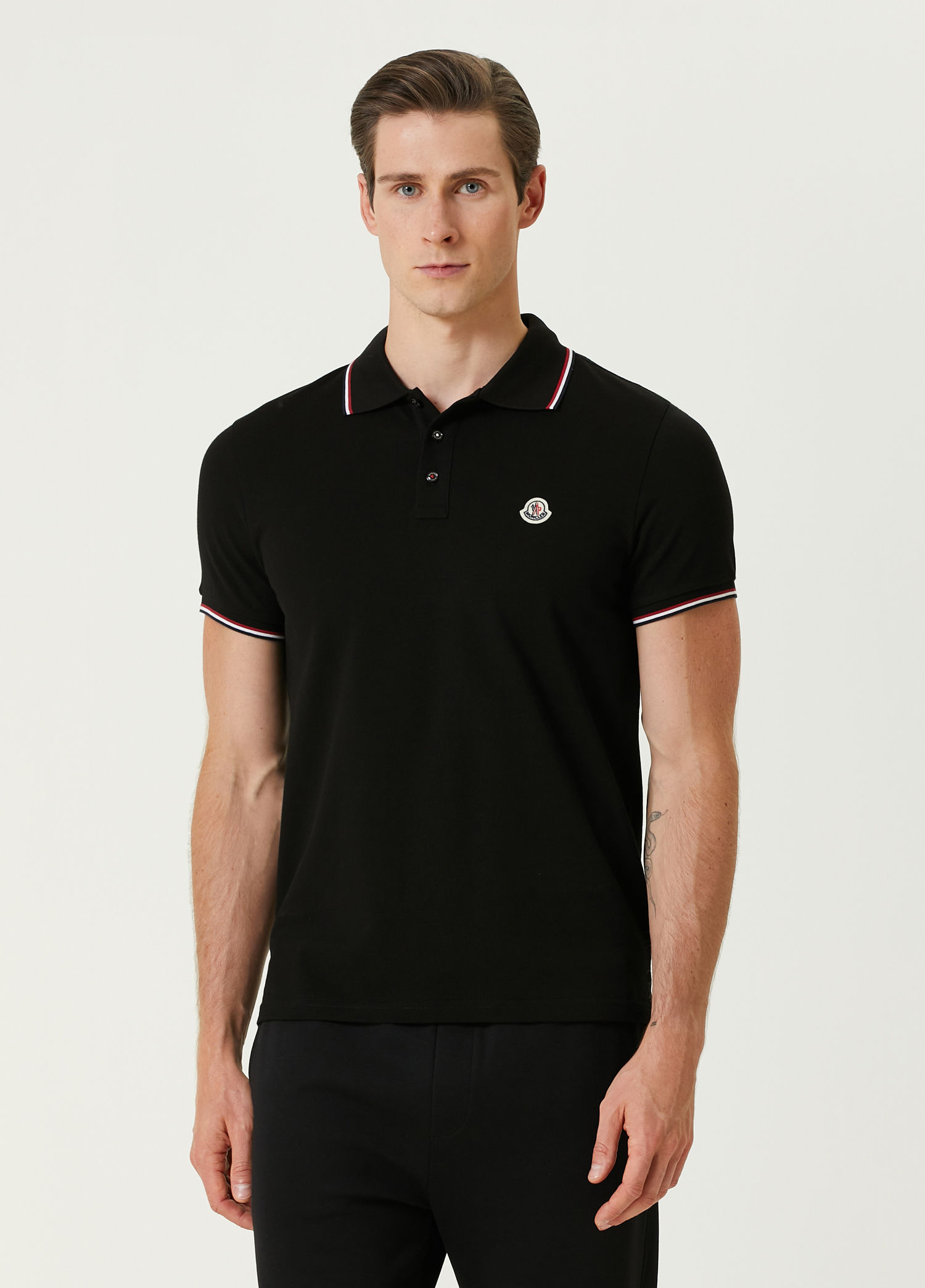 Siyah Polo Yaka T-shirt