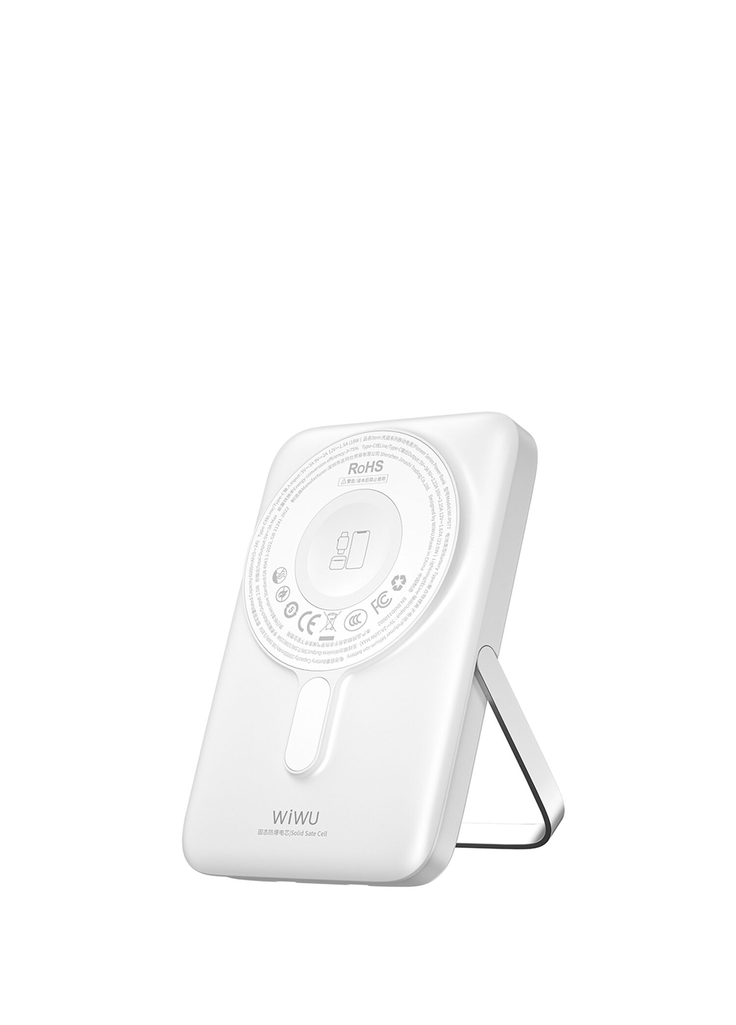 Wi-P077 Pioneer Serisi Standlı Wireless Şarjlı 15W PD Powerbank 10000 mAh 20W