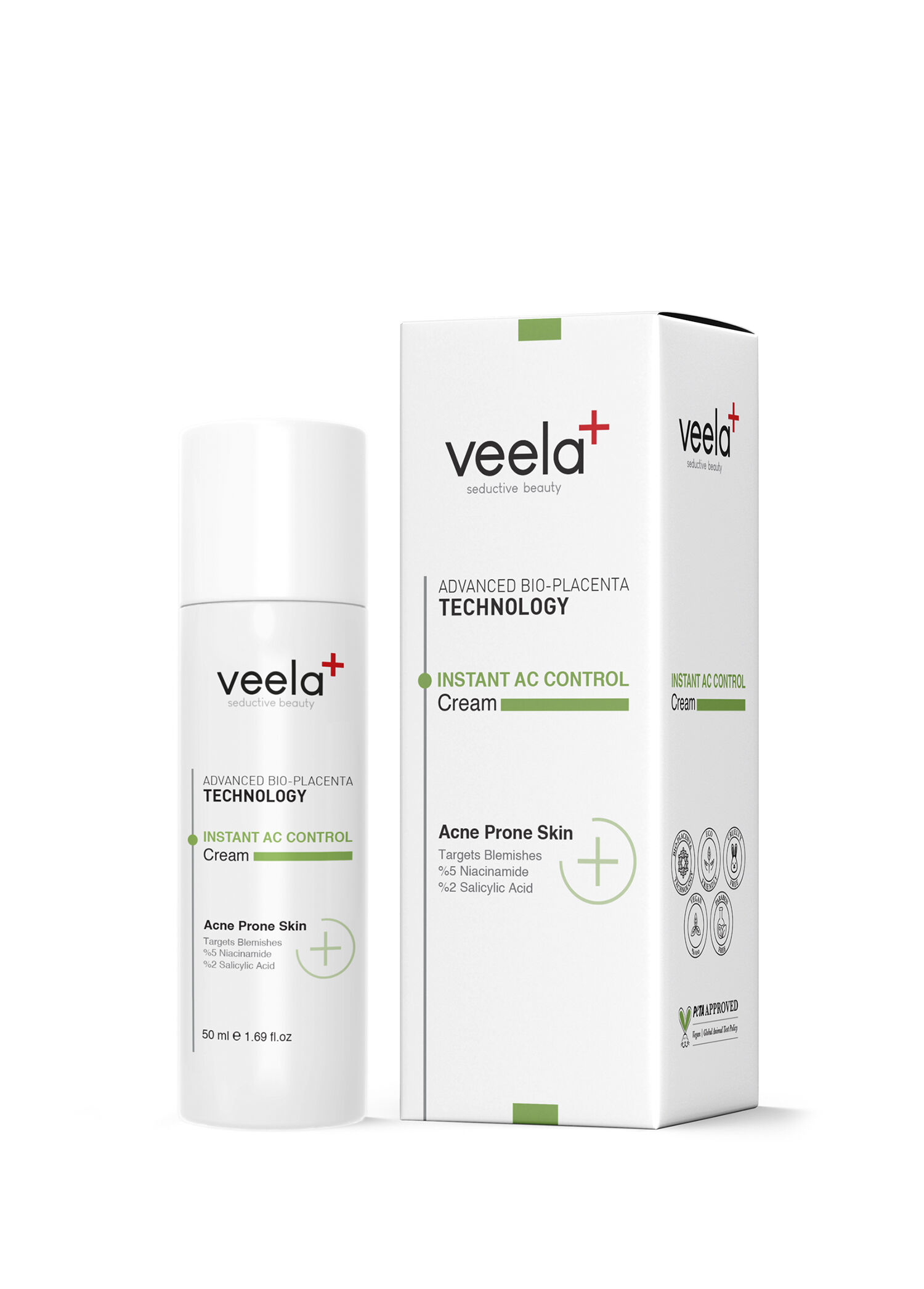 Instant AC Control Cream Akneli Clitler İçin Sebum Düzenleyici Yüz Kremi 50 ml
