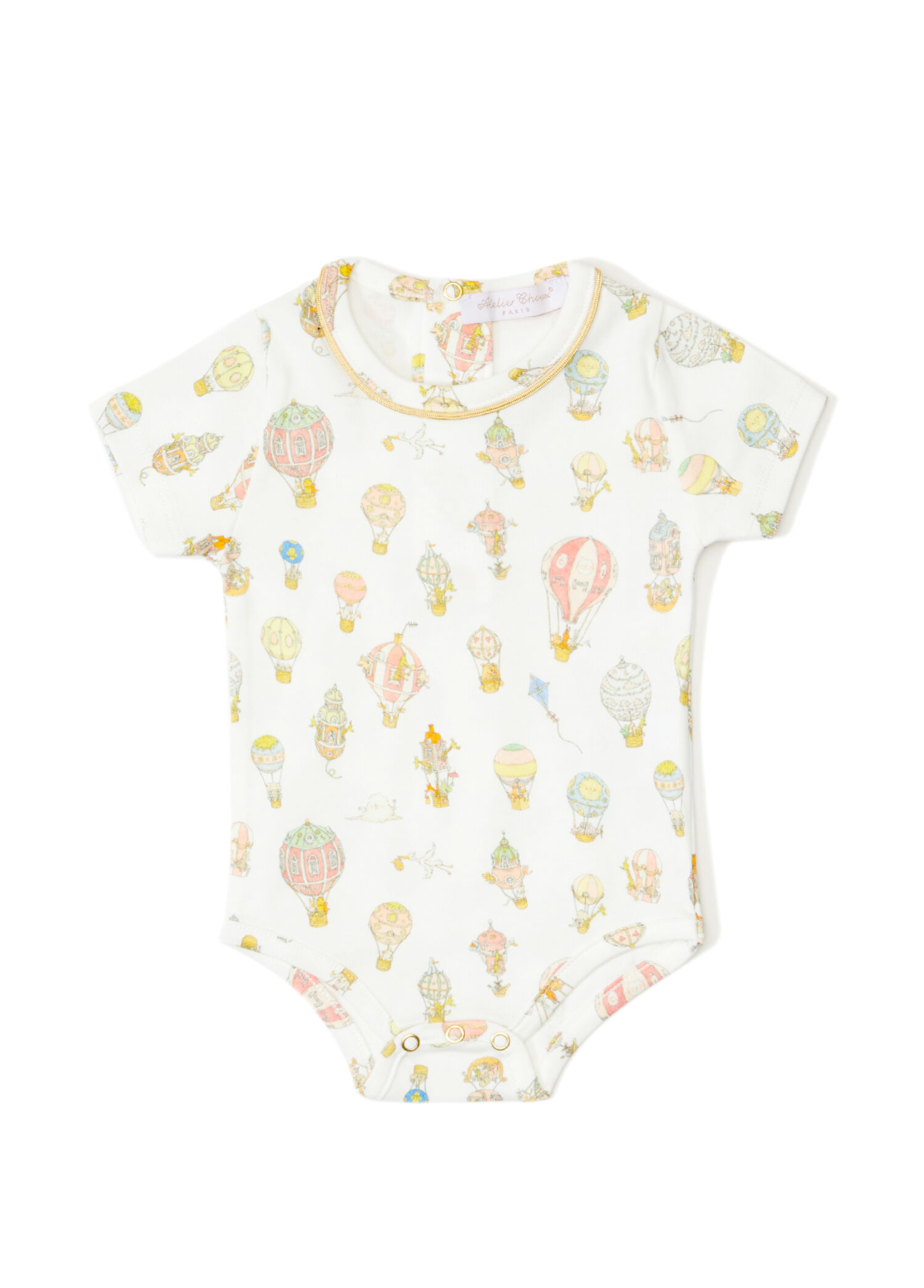 Onesie Çok Renkli Baskılı Unisex Bebek Tulum