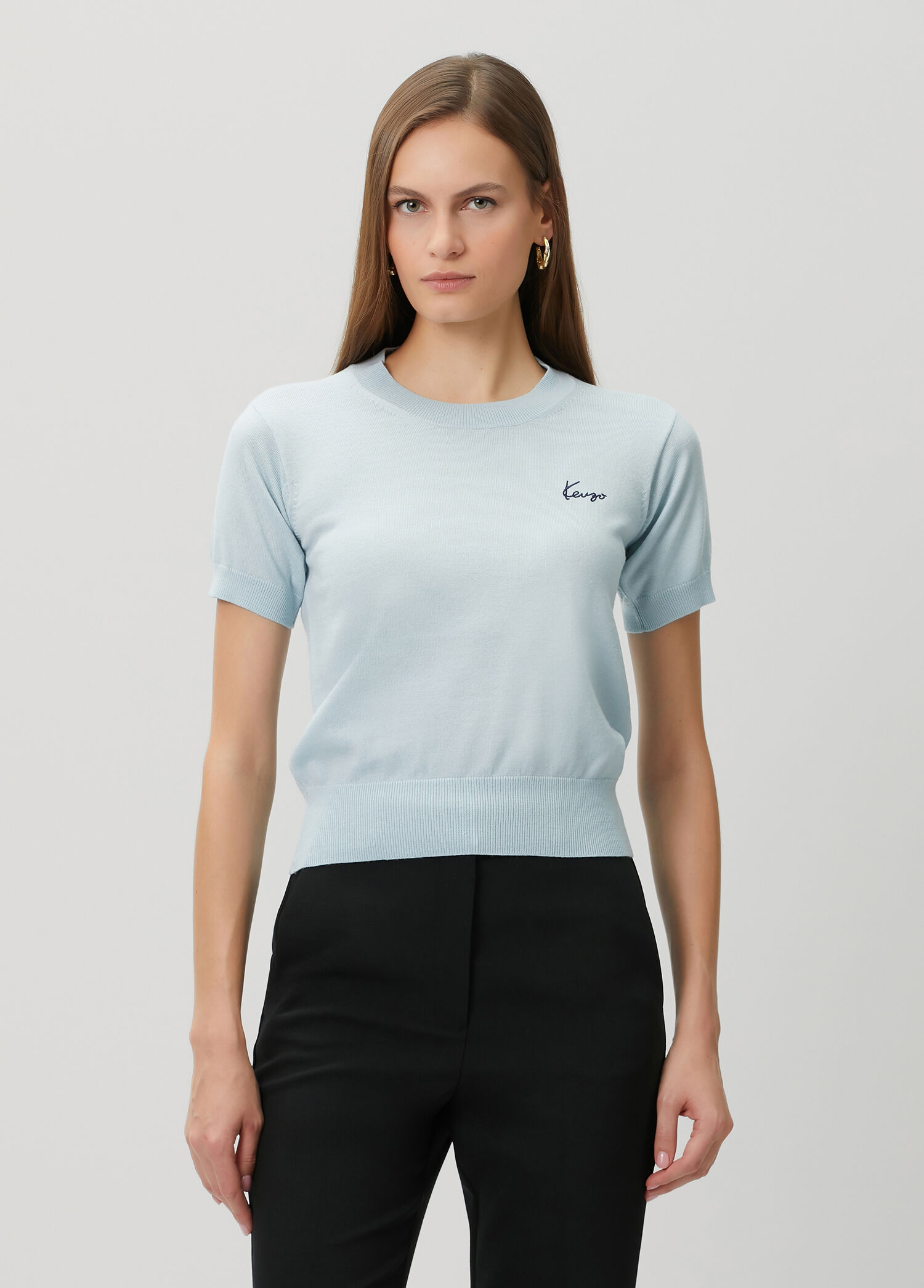 Signature Aqua Green Wool Sweater