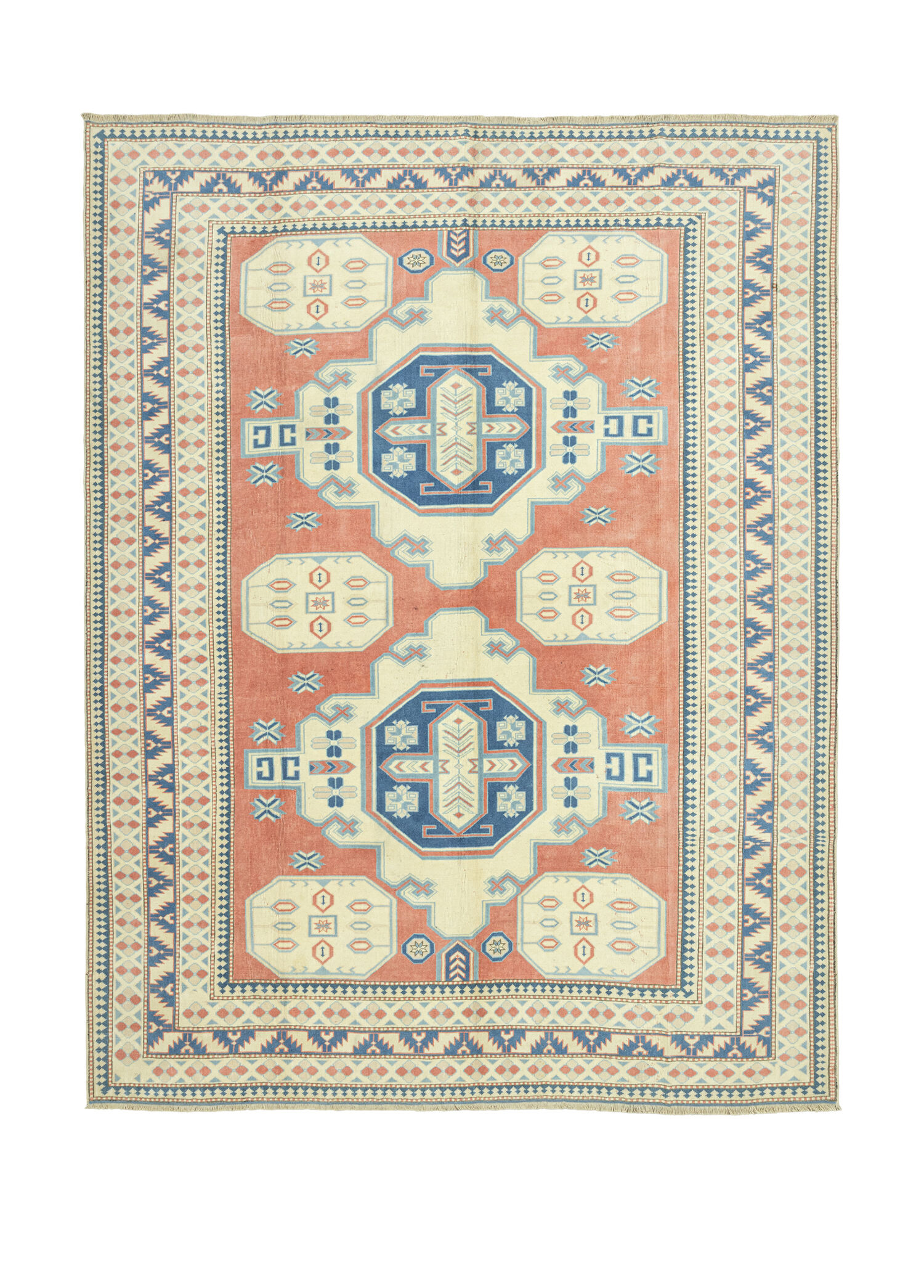 Piyan Rustik Tasarımlı Yün Halı 250x310 cm