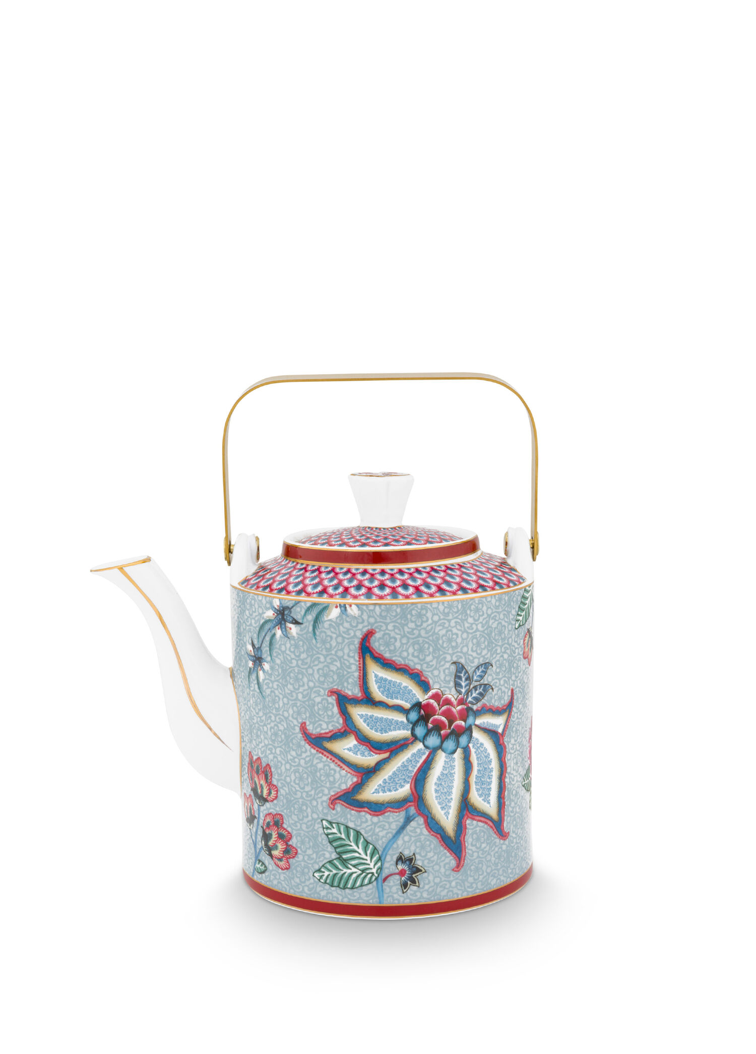 Pip Studio - Flower Festival Oriental Porselen Demlik - Mavi