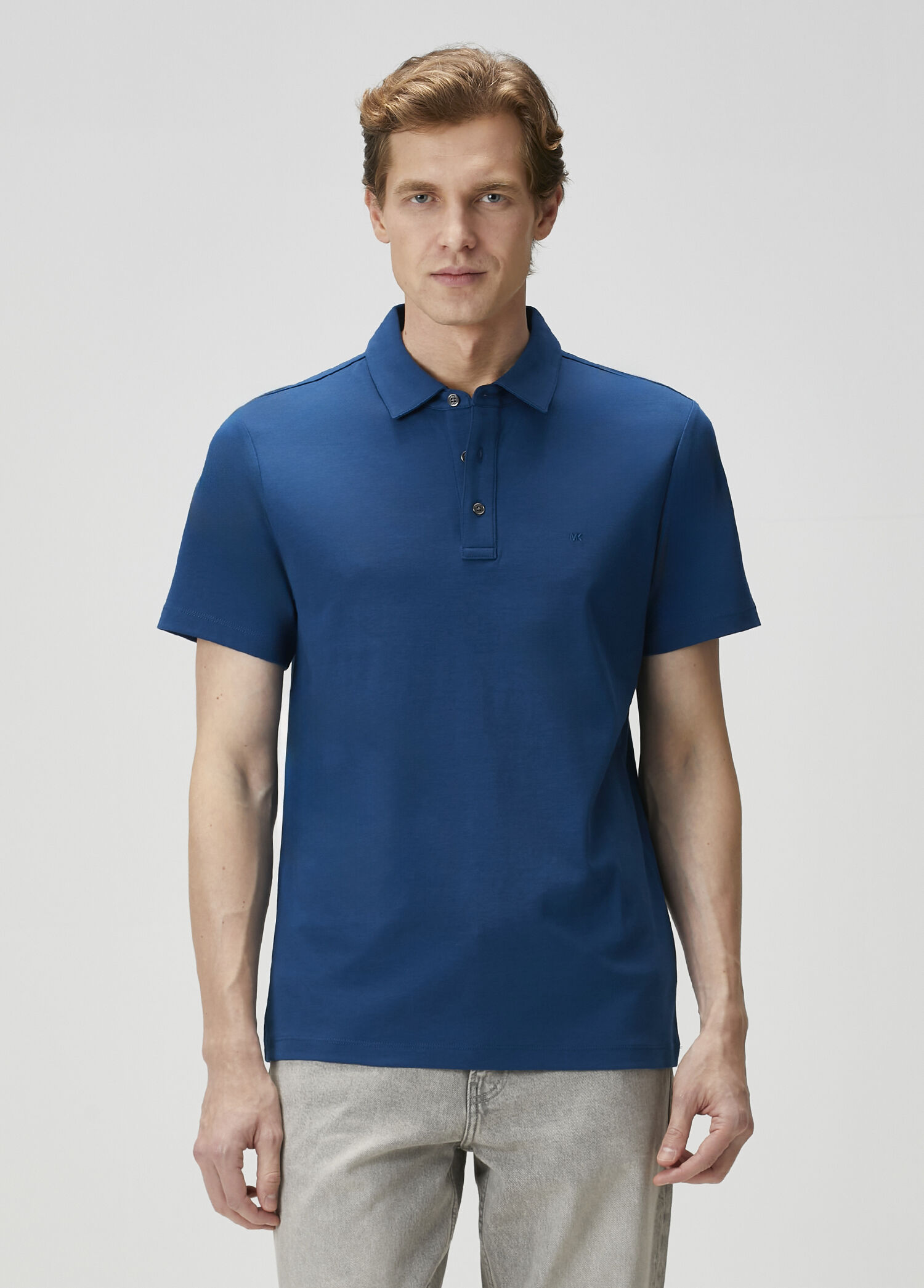 Lacivert Organik Pamuk Polo T-shirt
