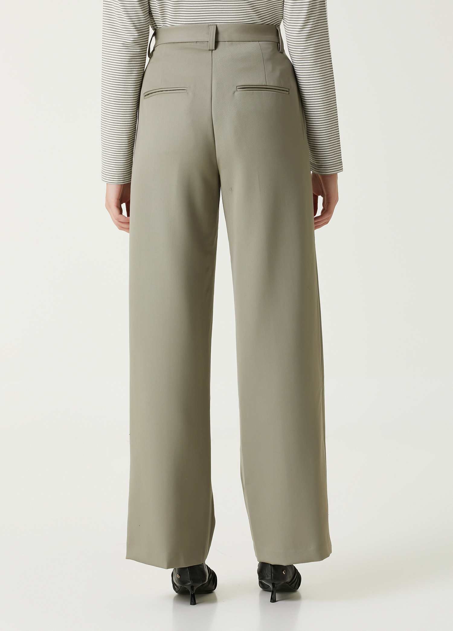 ボトムスその他 ANINE BING Khaki wool trousers rt50rvia.
