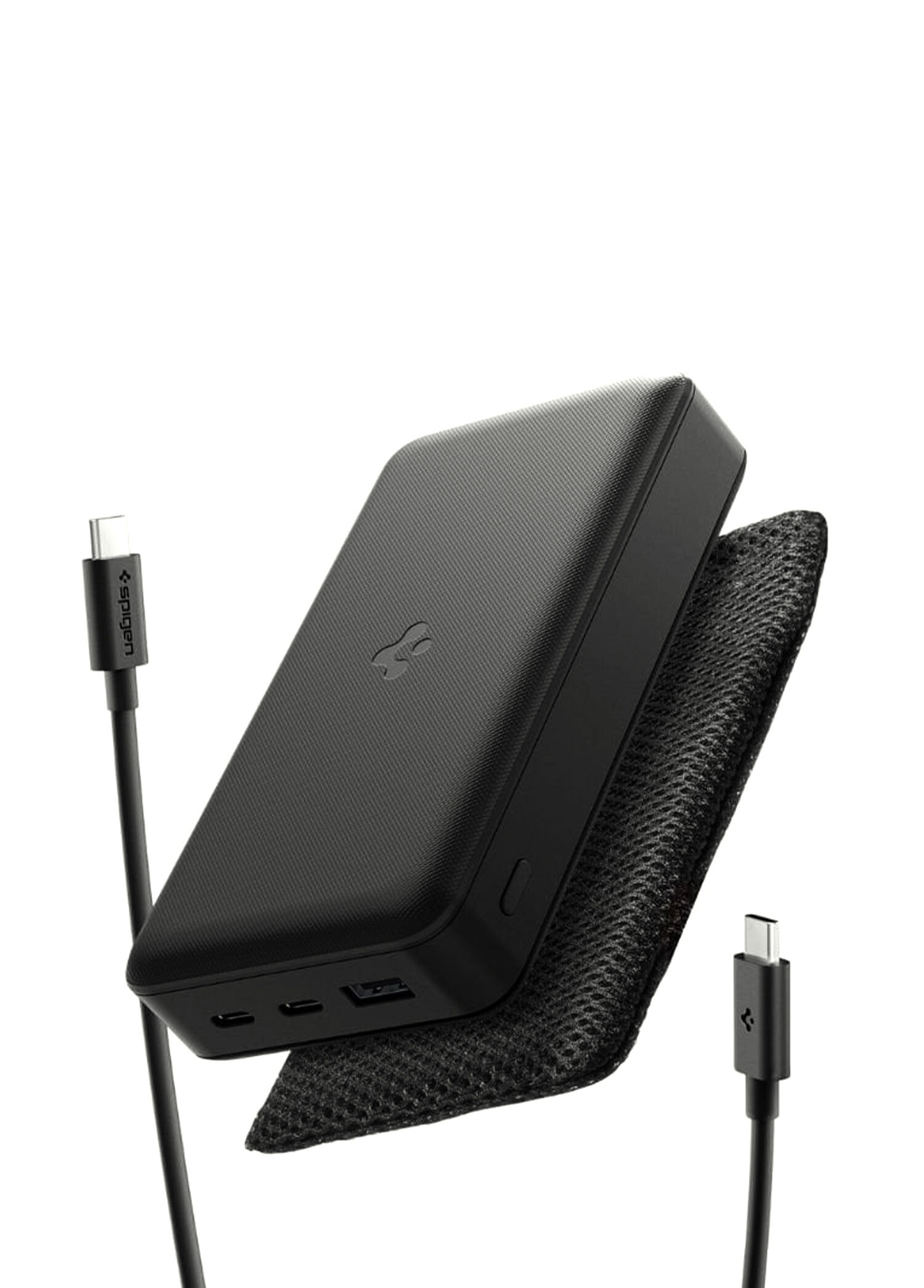 30W USB-C 3 Port 30000 Mah Hızlı Powerbank 2x Type-C + USB+A Taşınabilir Şarj Cihazı + Siyah Taşıma Çantası EA3030