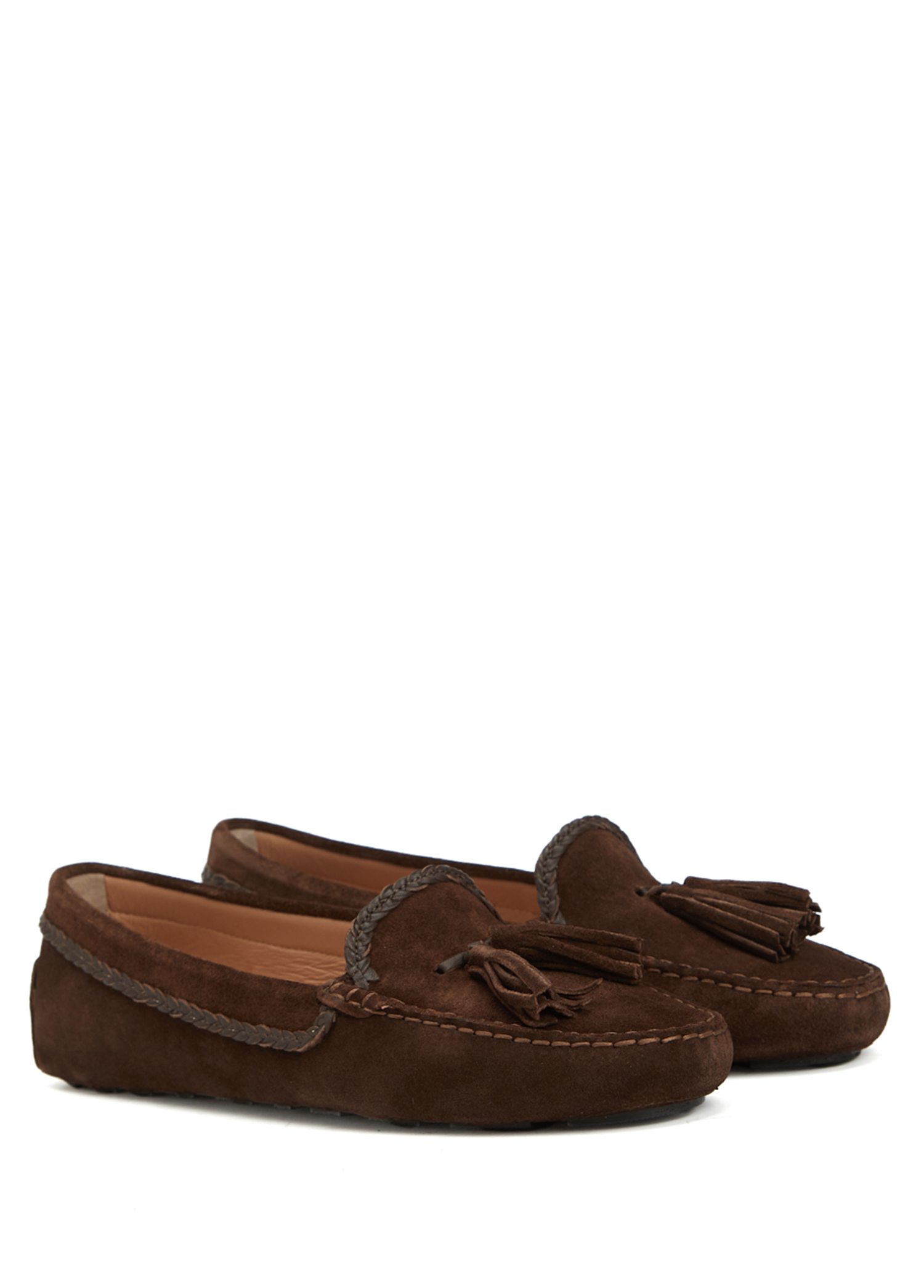 Kahverengi Kadın Deri Loafer_1