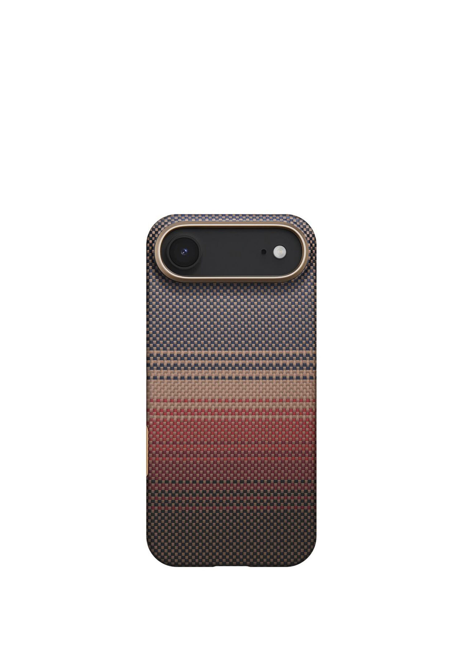 Tactile Woven iPhone 17 Air MagSafe Uyumlu Kahverengi Telefon Kılıfı