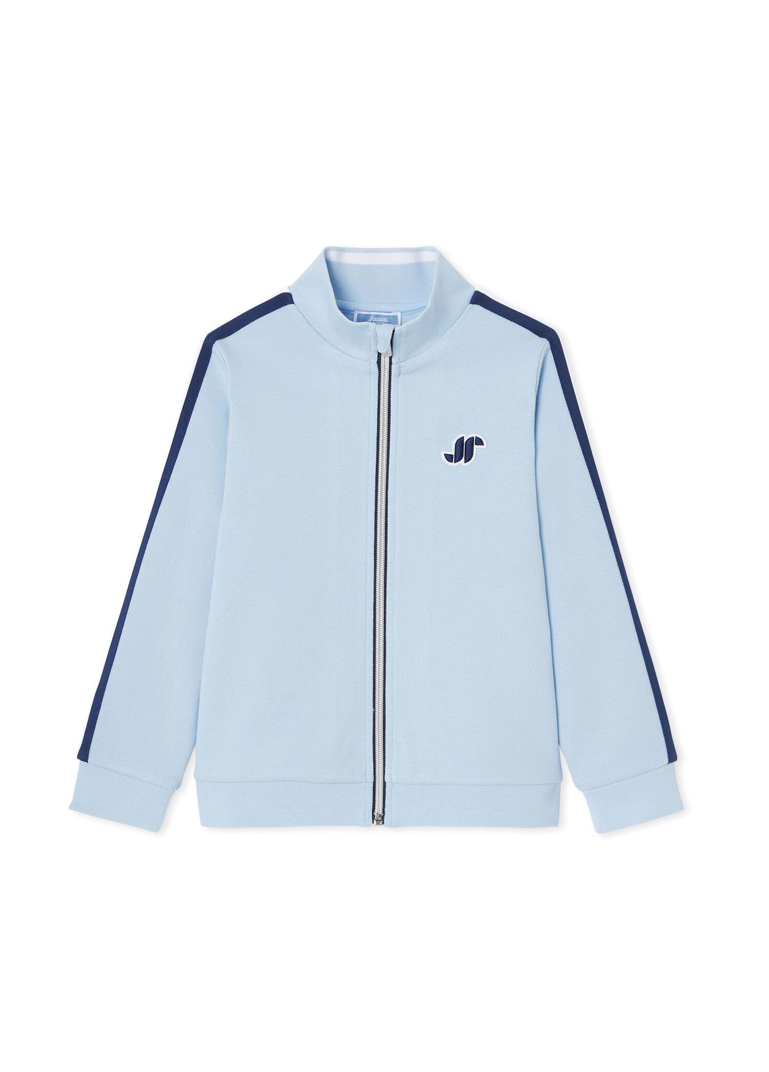 Açık Mavi Fermuarlı Pike Erkek Çocuk Sweatshirt