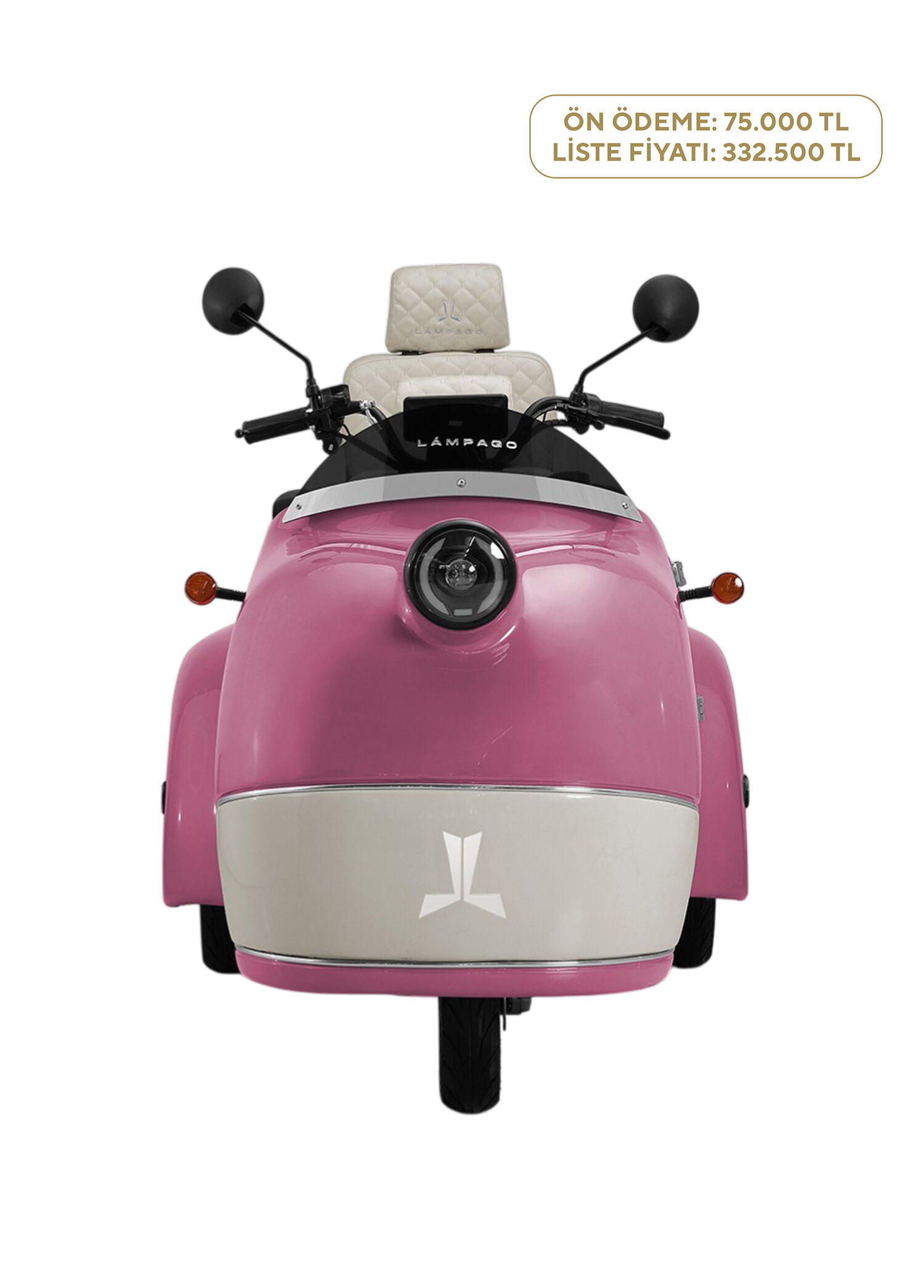 Elektirkli Gül Kurusu Moped Motosiklet