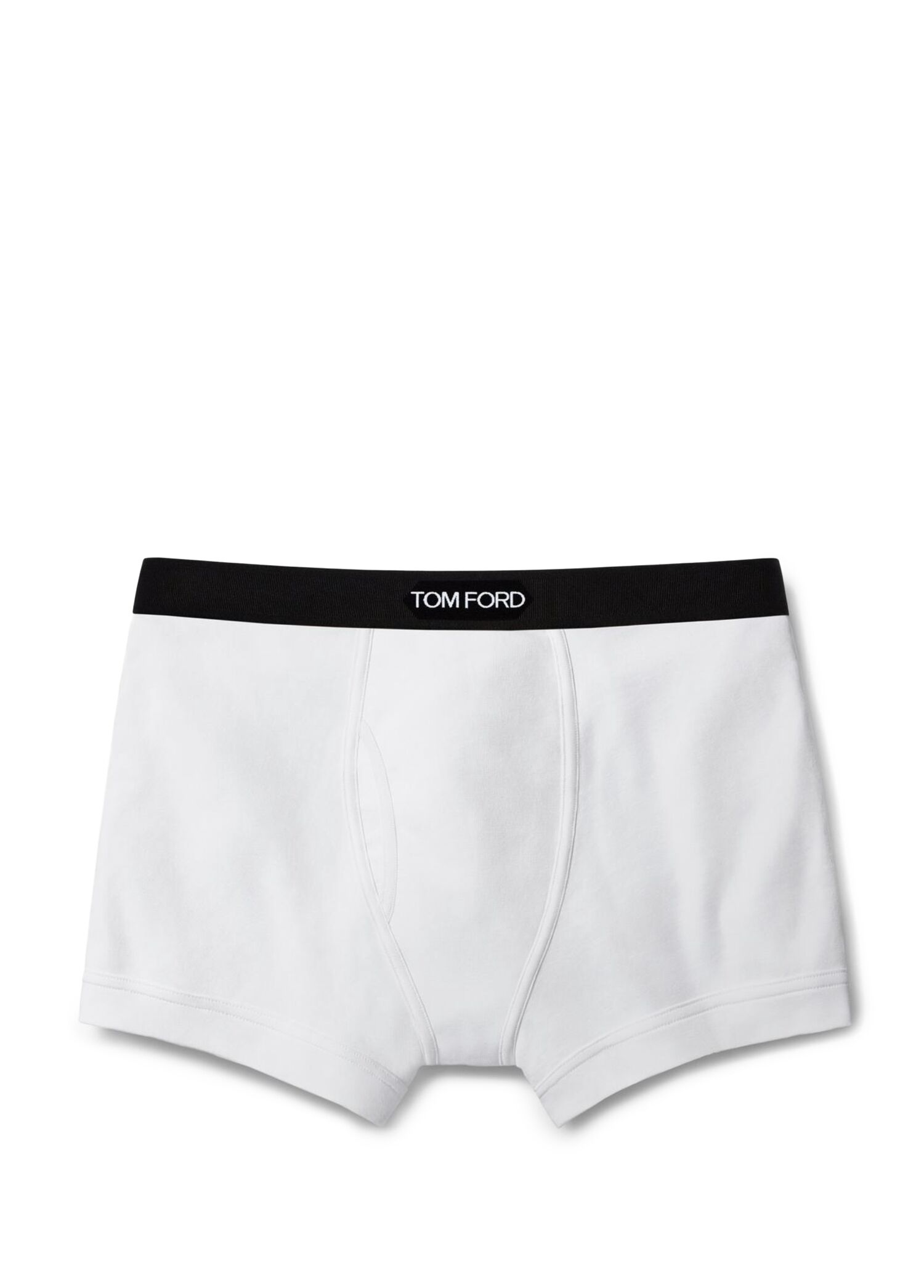 Beyaz Logo Bantlı Boxer