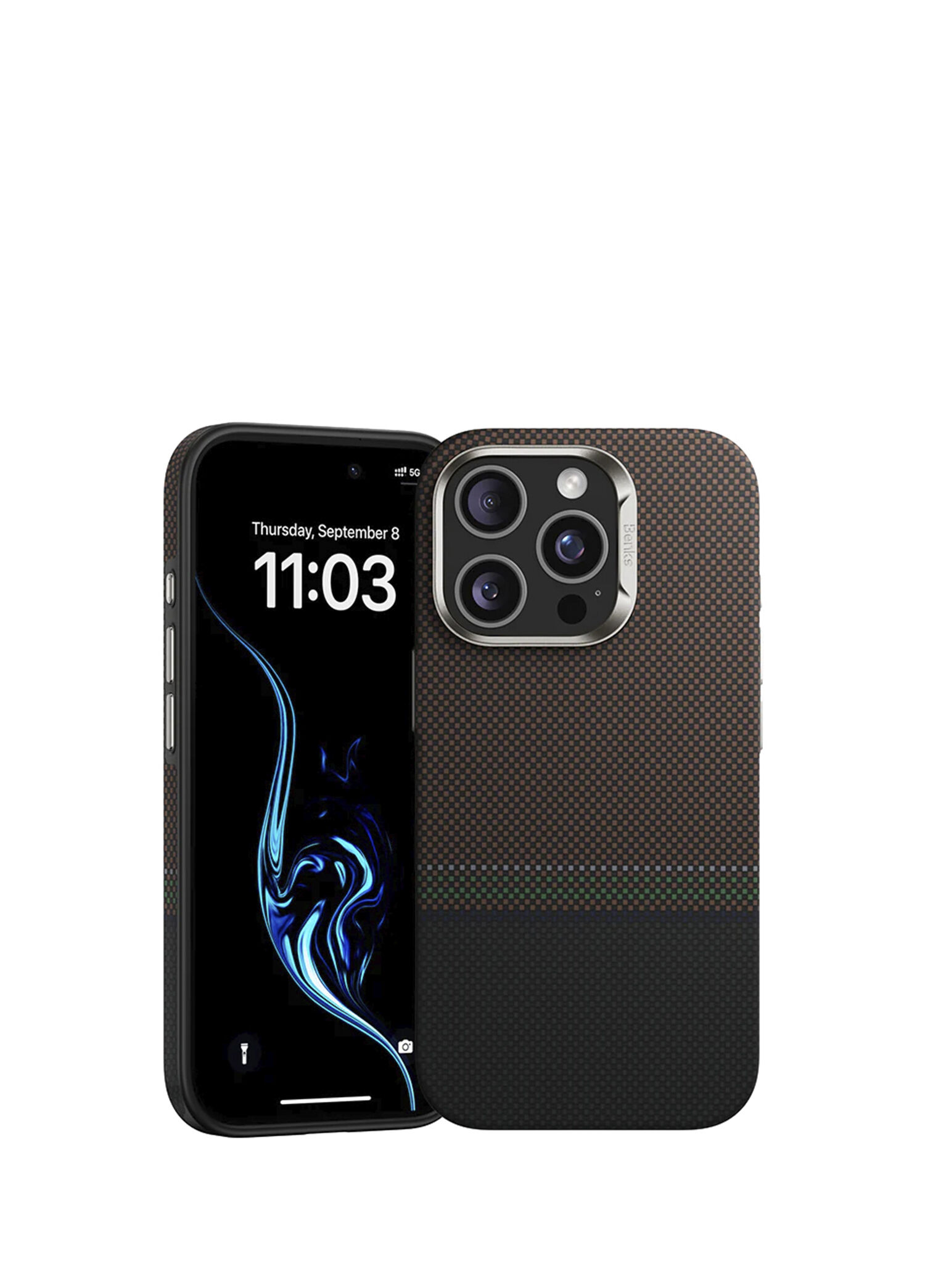 Prestige ArmorPro Kevlar iPhone 16 Pro Magsafe Uyumlu Karbon Telefon Kılıfı