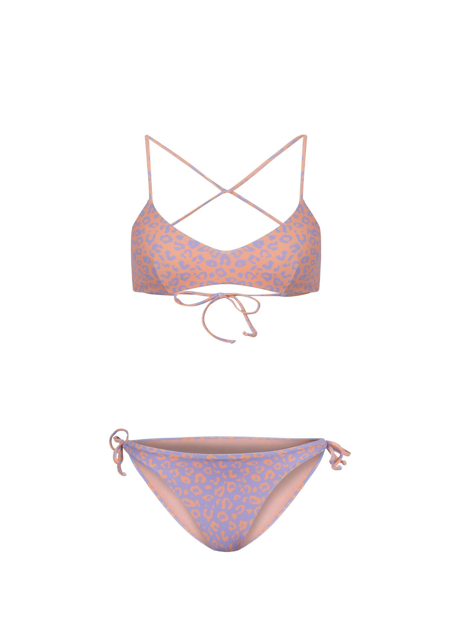 Elda Somon Leopar Desenli Bikini Takımı