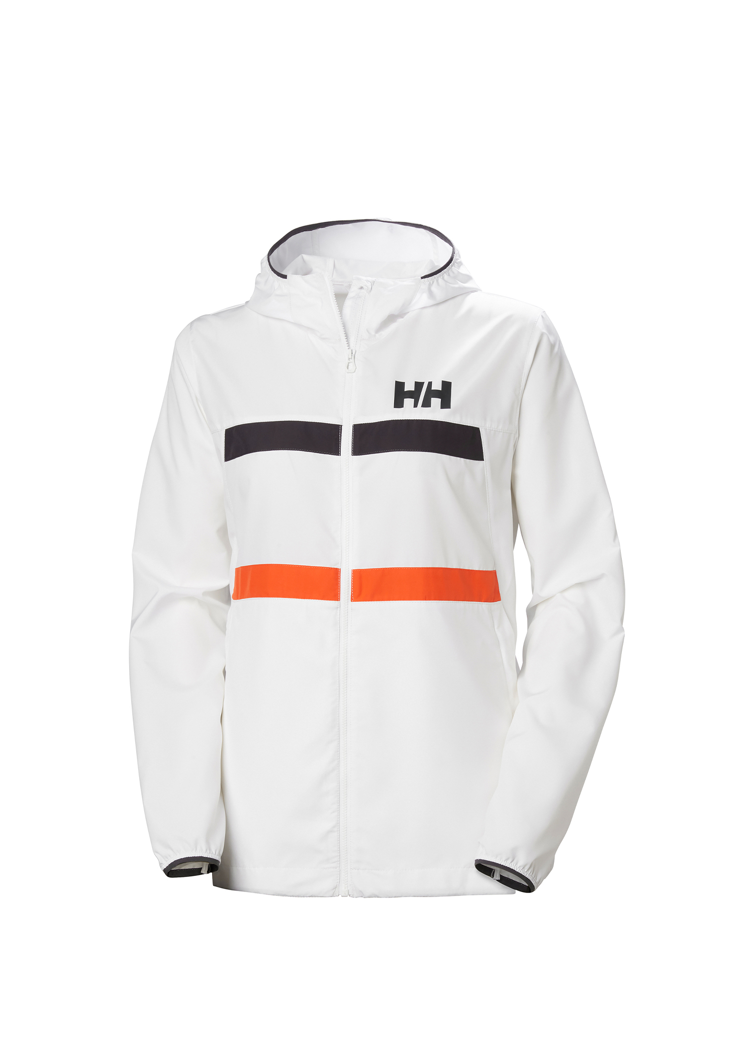 W Salt Stripe Windbreaker Beyaz Kadın Rüzgarlık