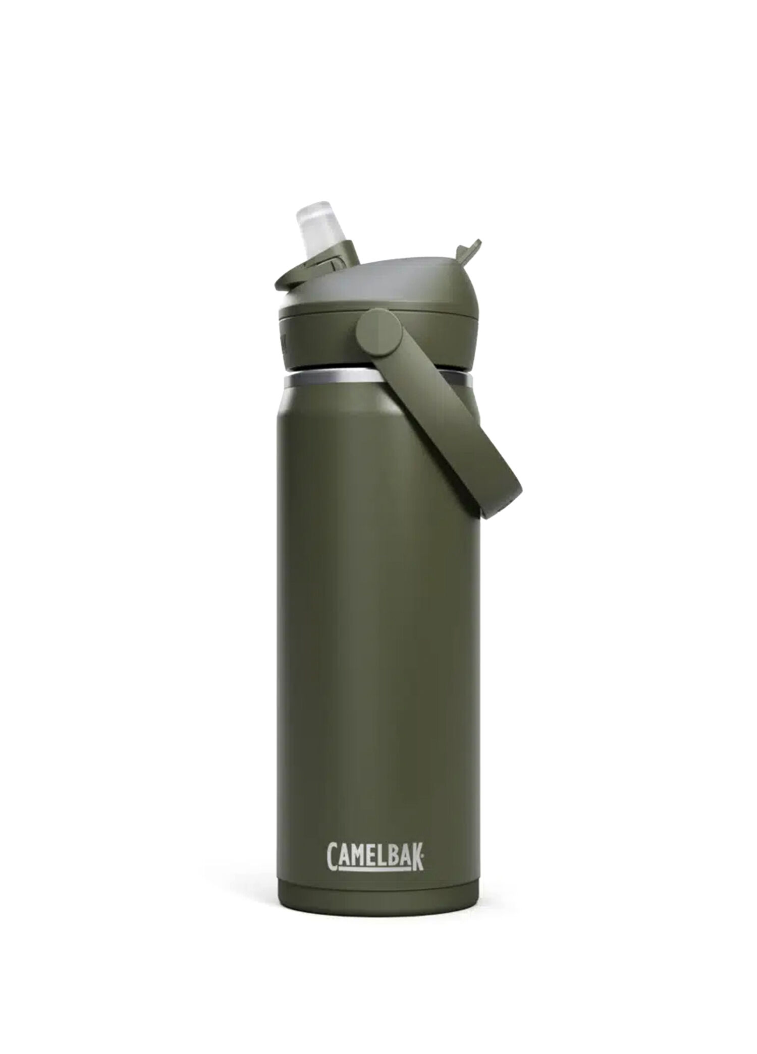 Thrive Flip Haki Çelik Pipetli Matara 590 ml