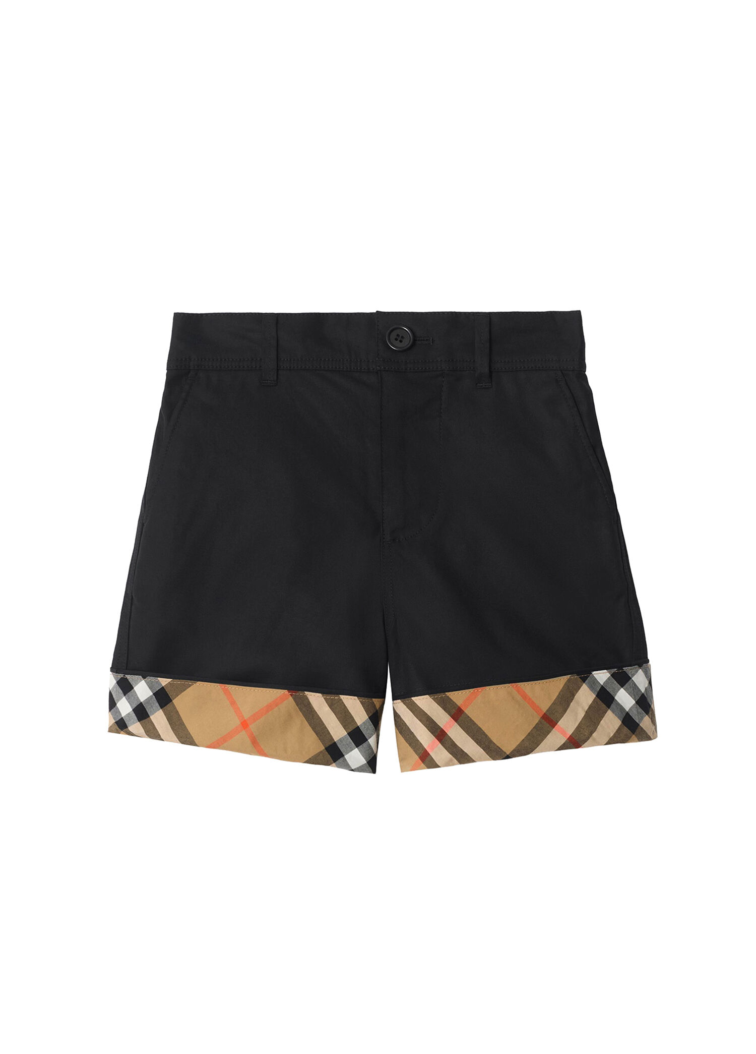 Oscar Check Siyah Unisex Çocuk Şort