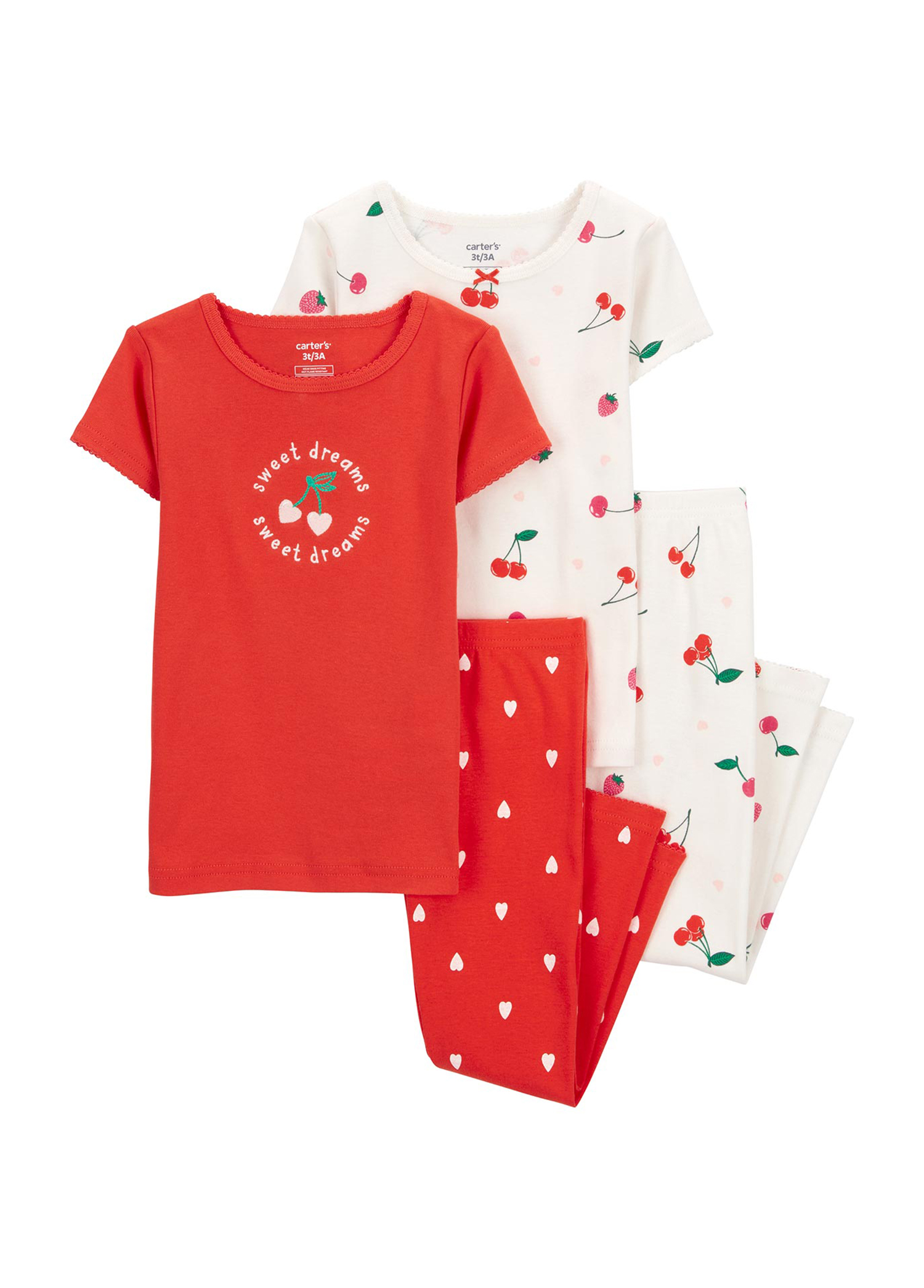 Kısa Kollu Kız Bebek Pijama Set