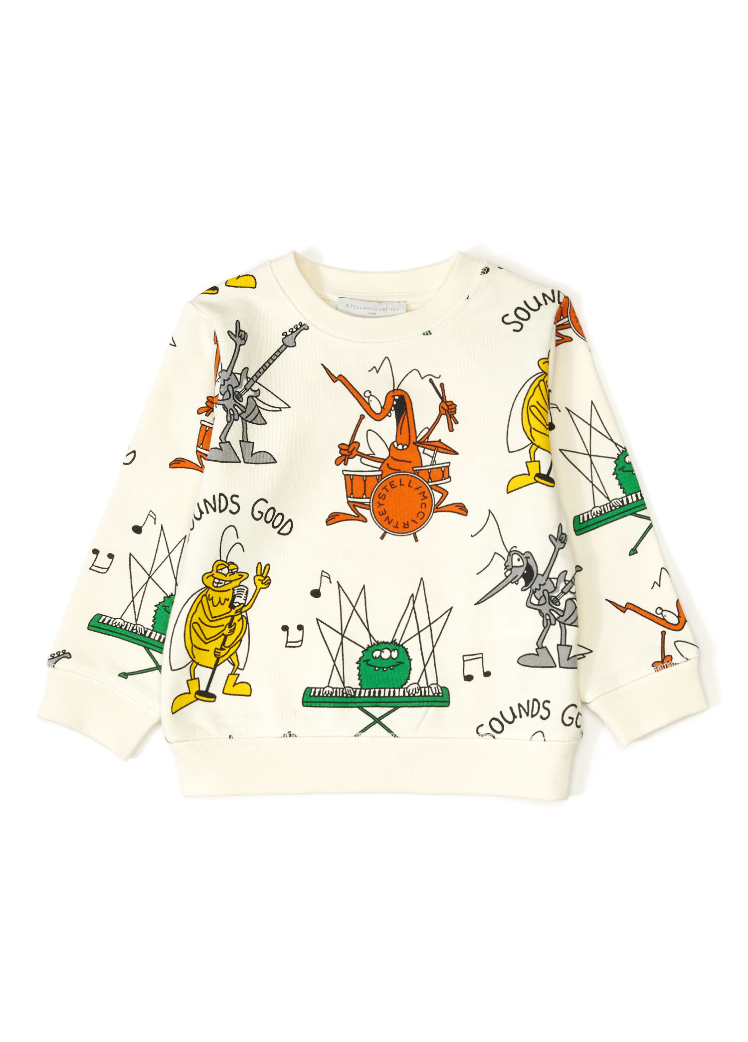 Beyaz Baskılı Erkek Çocuk Sweatshirt