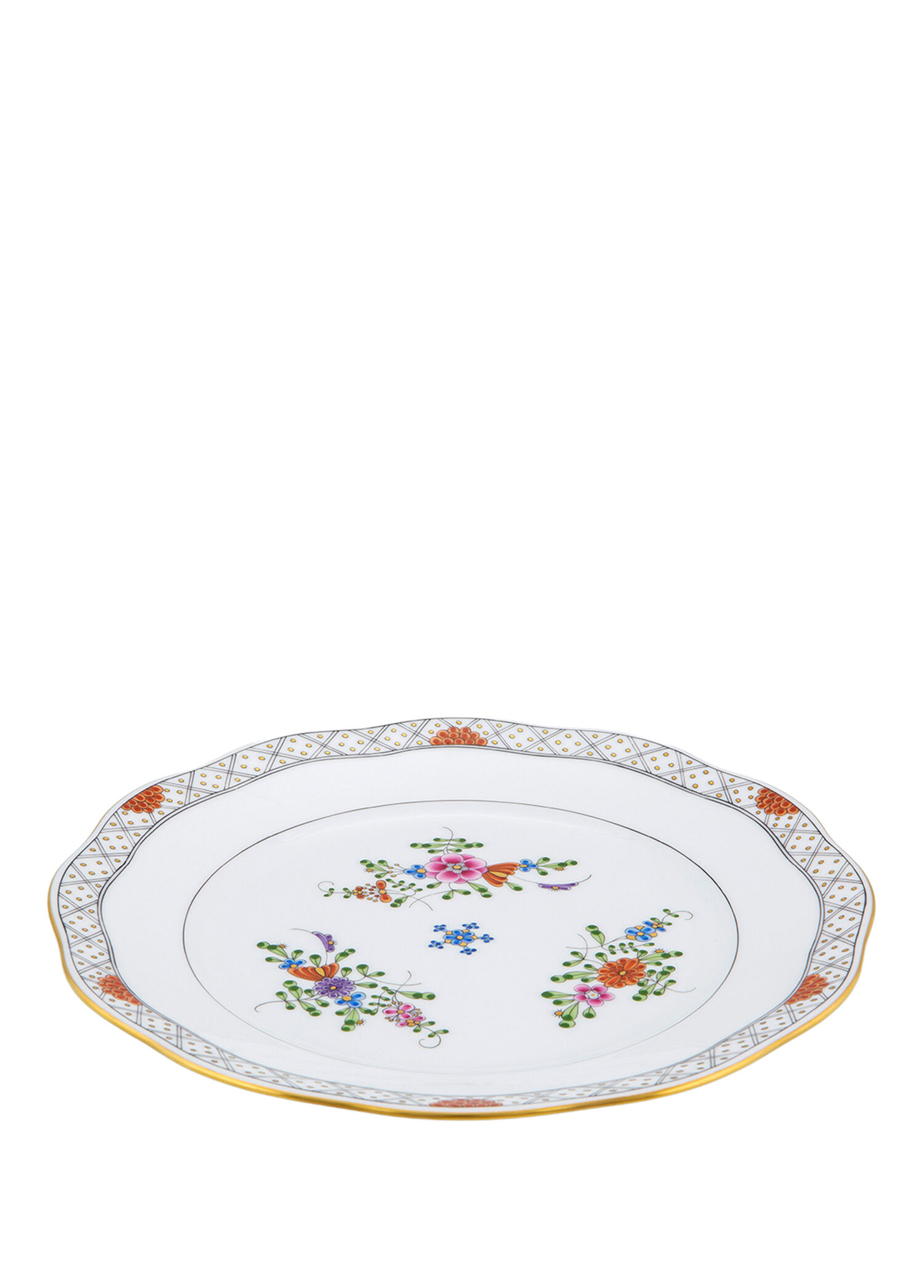 Comrmc Desenli Porselen Tatlı Tabağı 21 cm