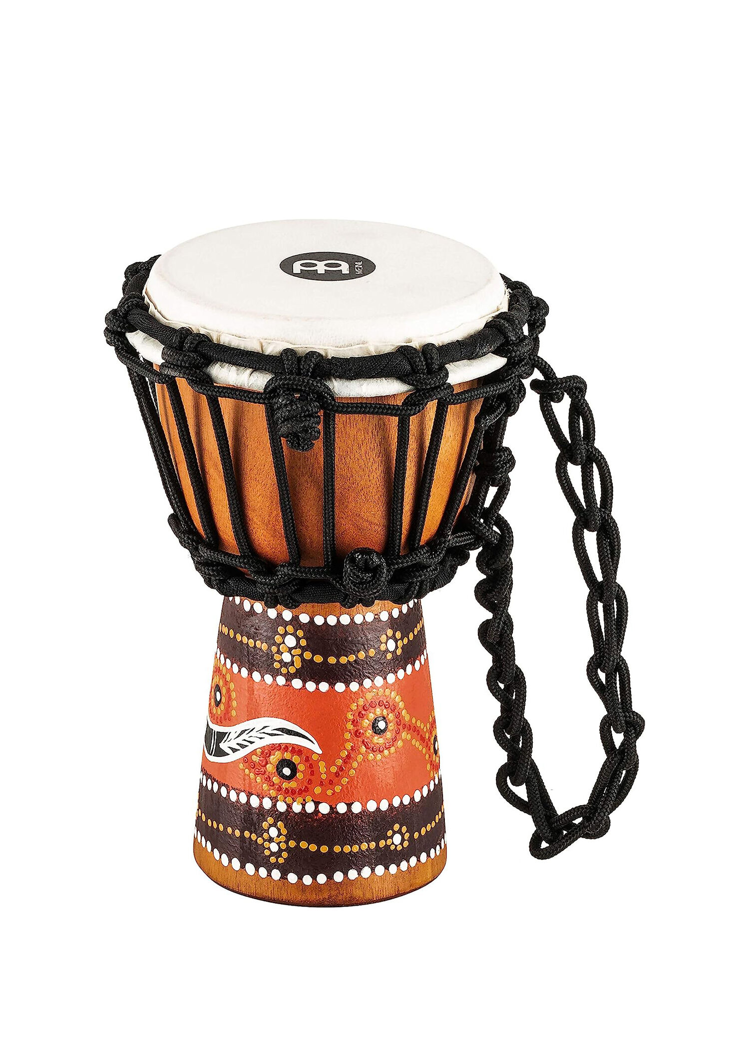 HDJ5-XXS African Style XX-Small Brown Python Design Djembe