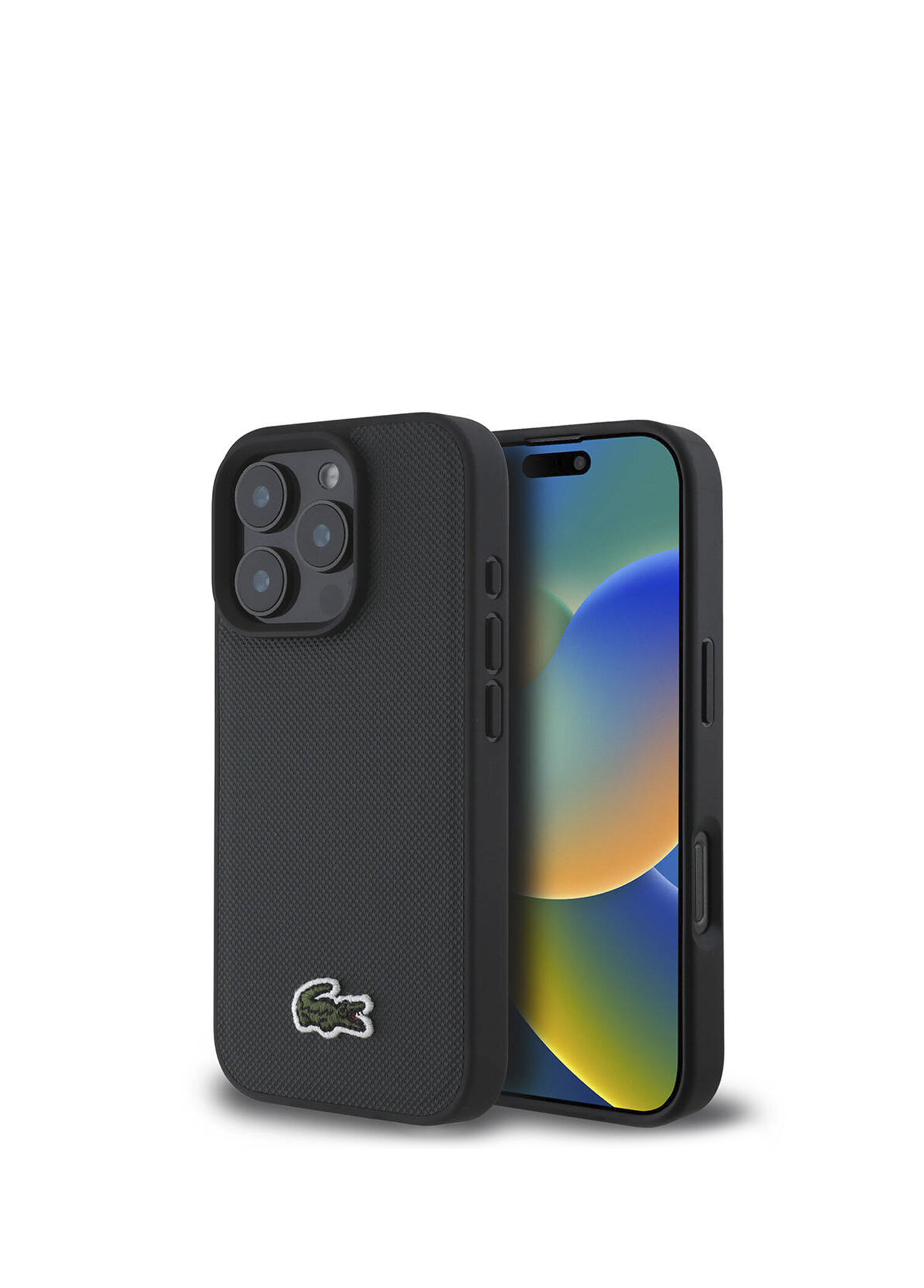 iPhone 16 Pro Max PU Pike Desenli İkonik Timsah Logolu Magsafe Uyumlu Telefon Kılıfı