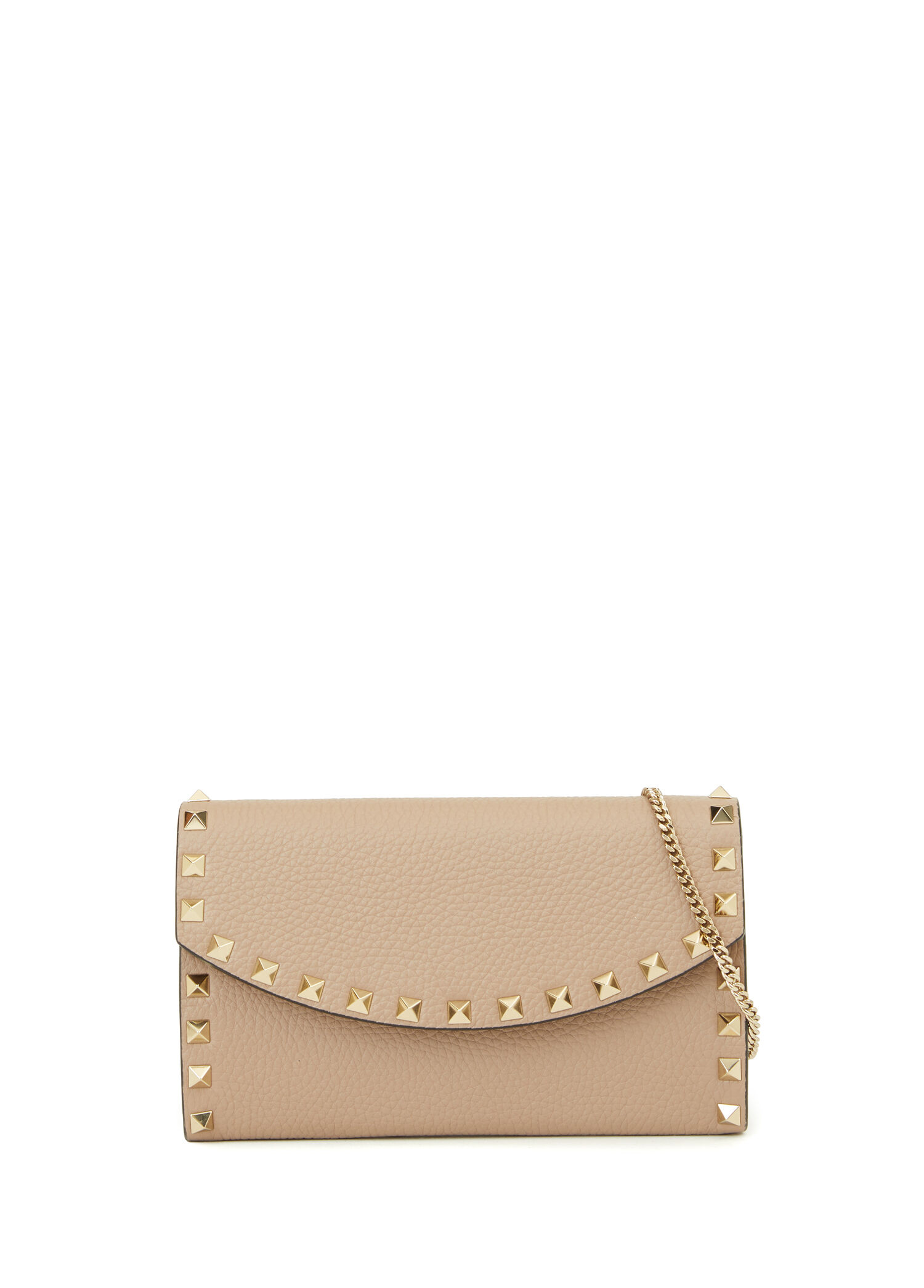 Rockstud Pudra Kadın Deri Çanta