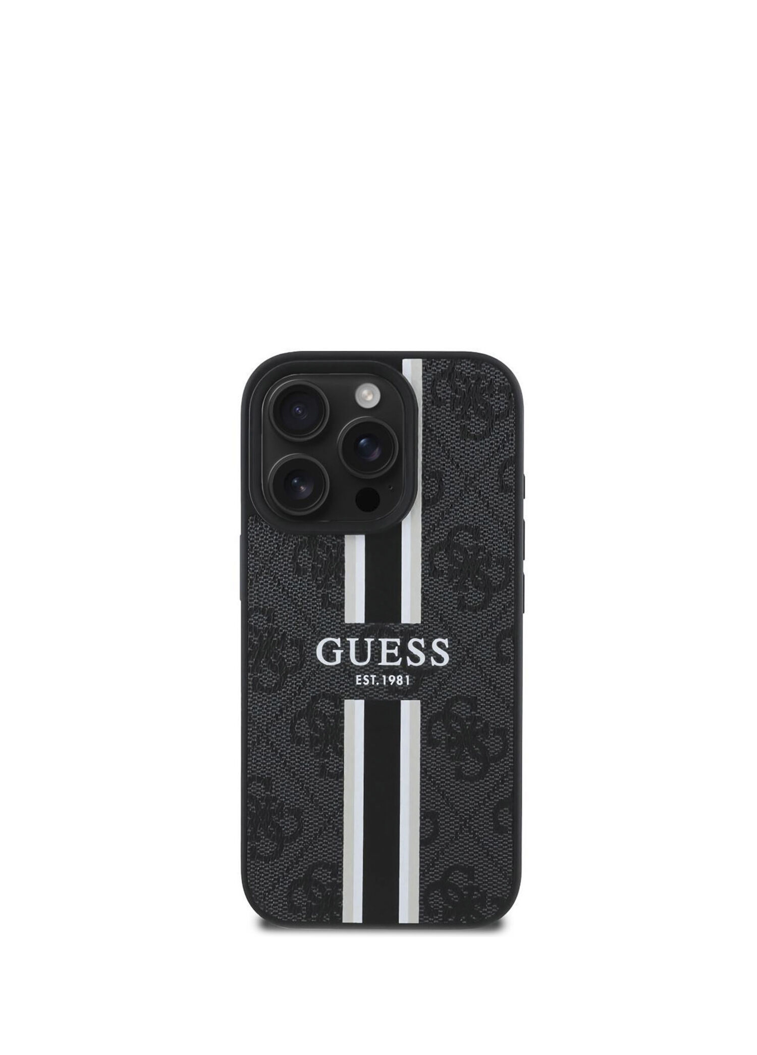 iPhone 15 Pro Max Printed 4G Şerit Logolu Magsafe Uyumlu Telefon Kılıfı