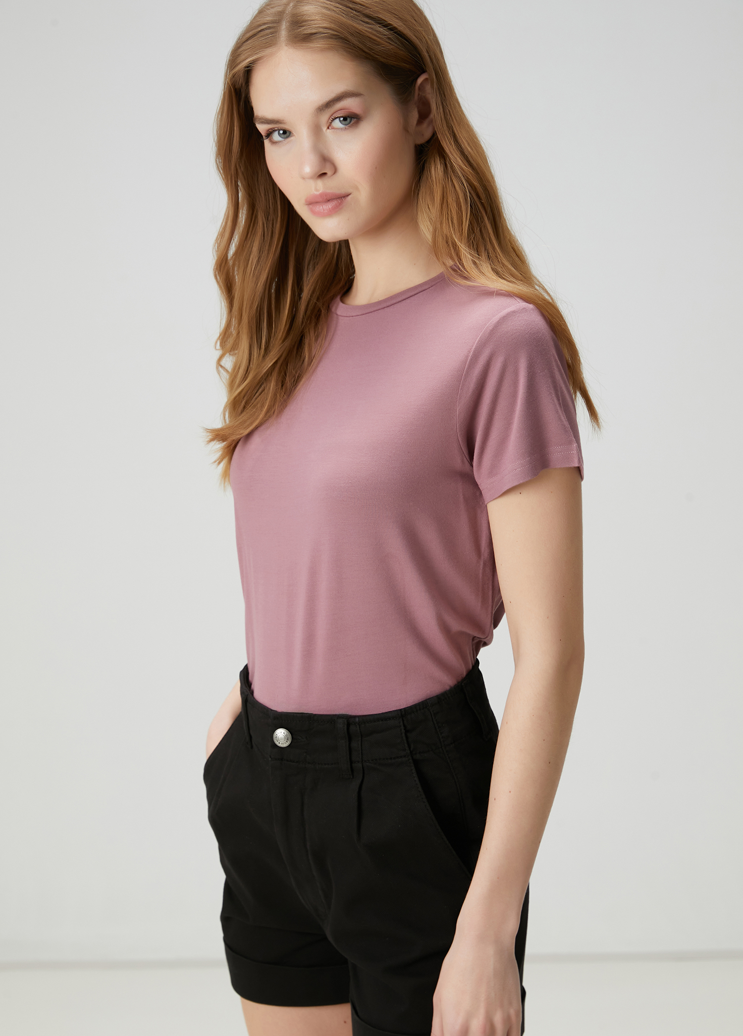 Gül Kurusu Modal T-shirt