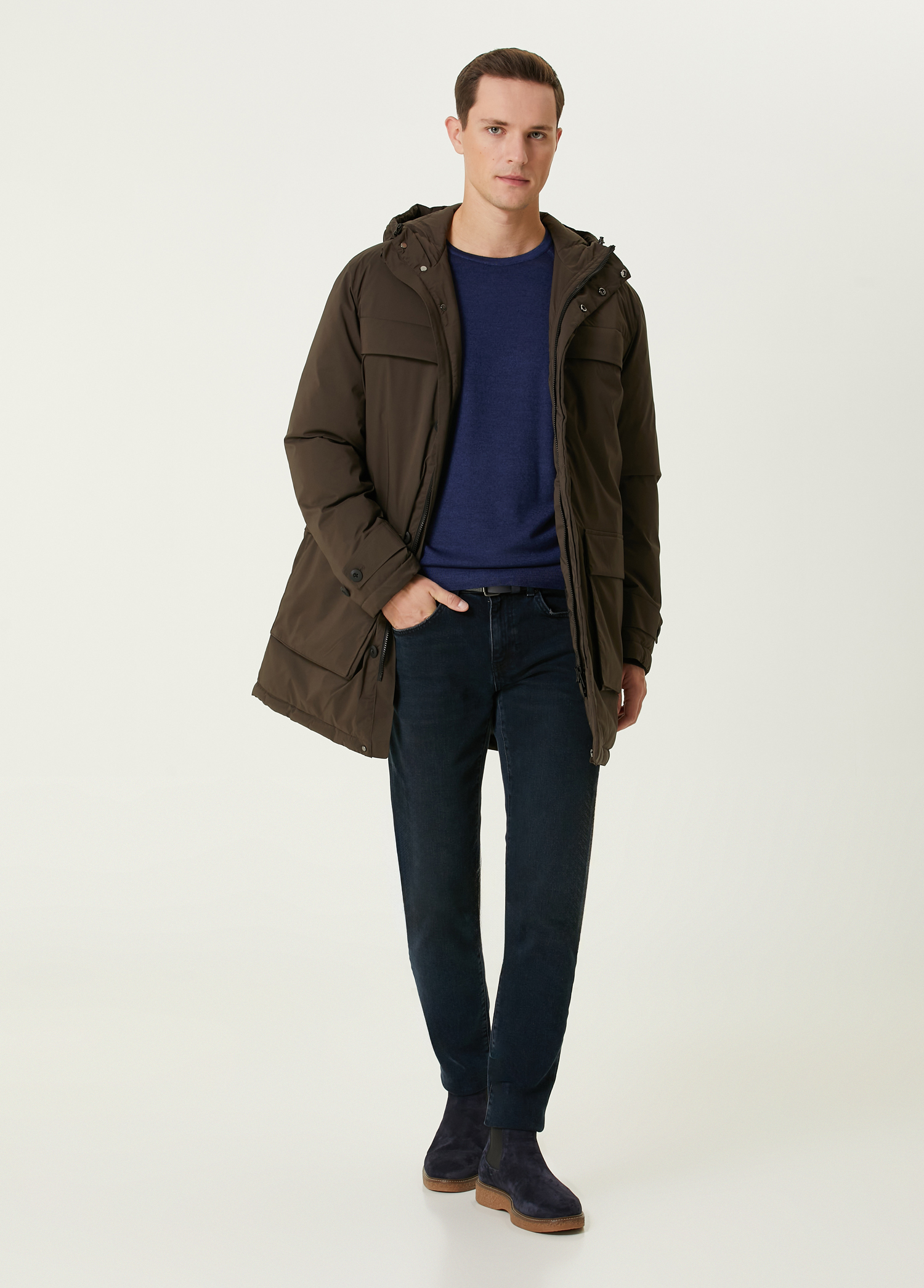 Haki Kapüşonlu Parka_2