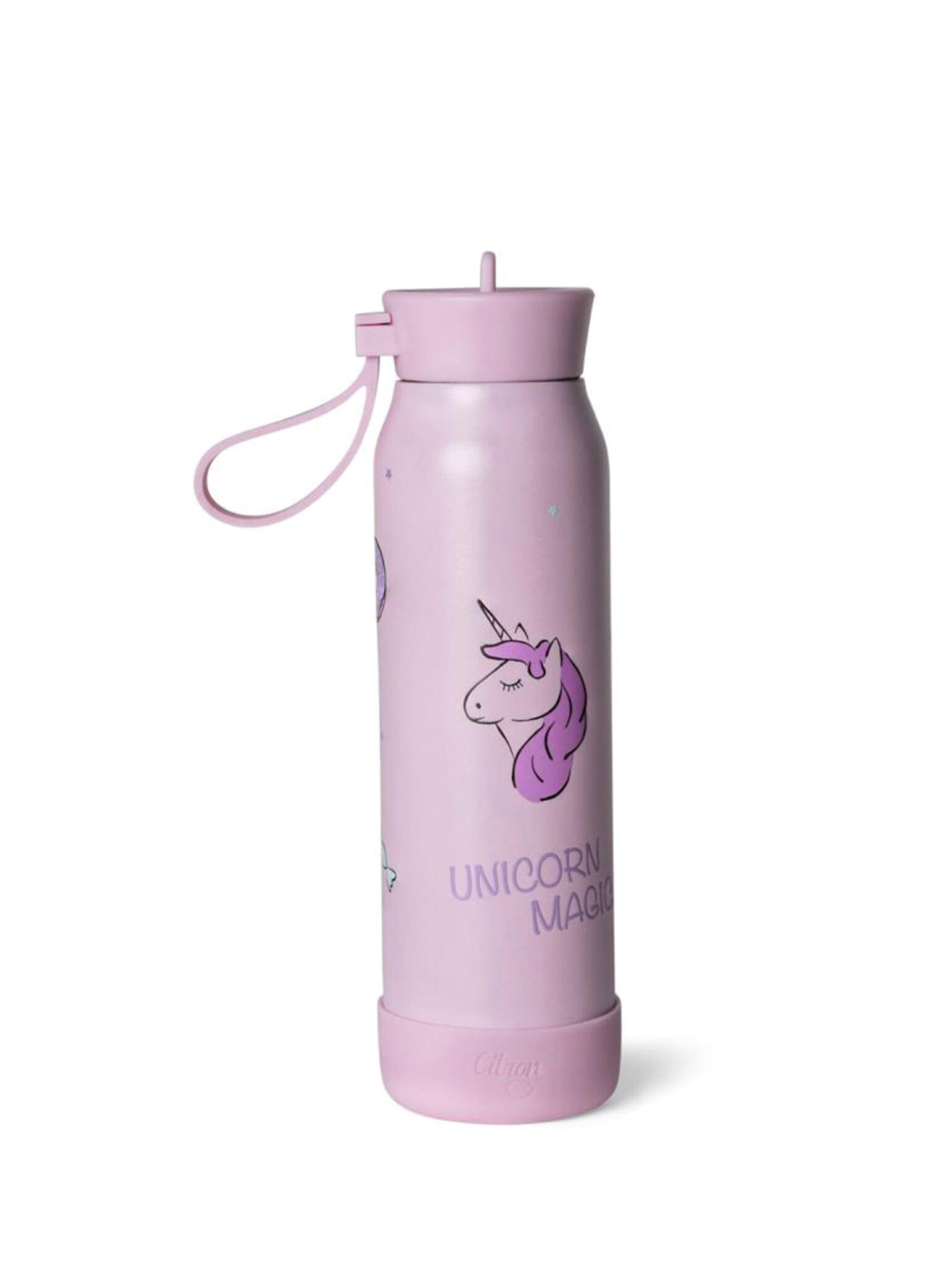 Stormy Unicorn Lila Çelik 3 Katmanlı Çocuk Termos Seti 350 ml
