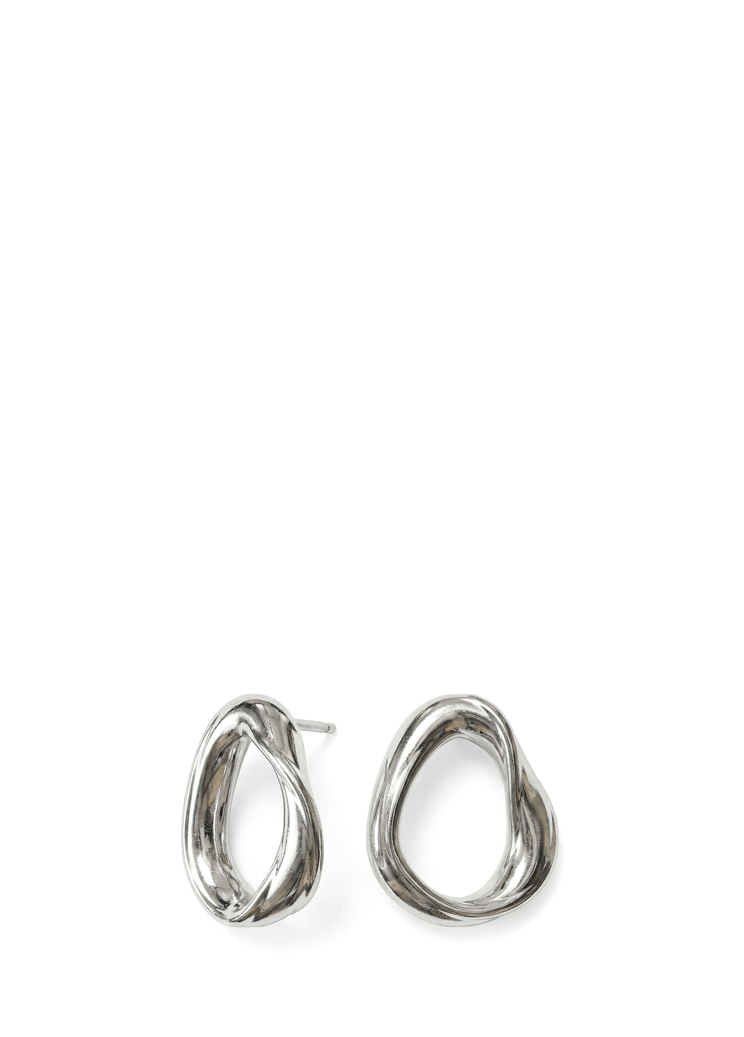 Oura 925 Ayar Gümüş Kadın Halka Küpe
