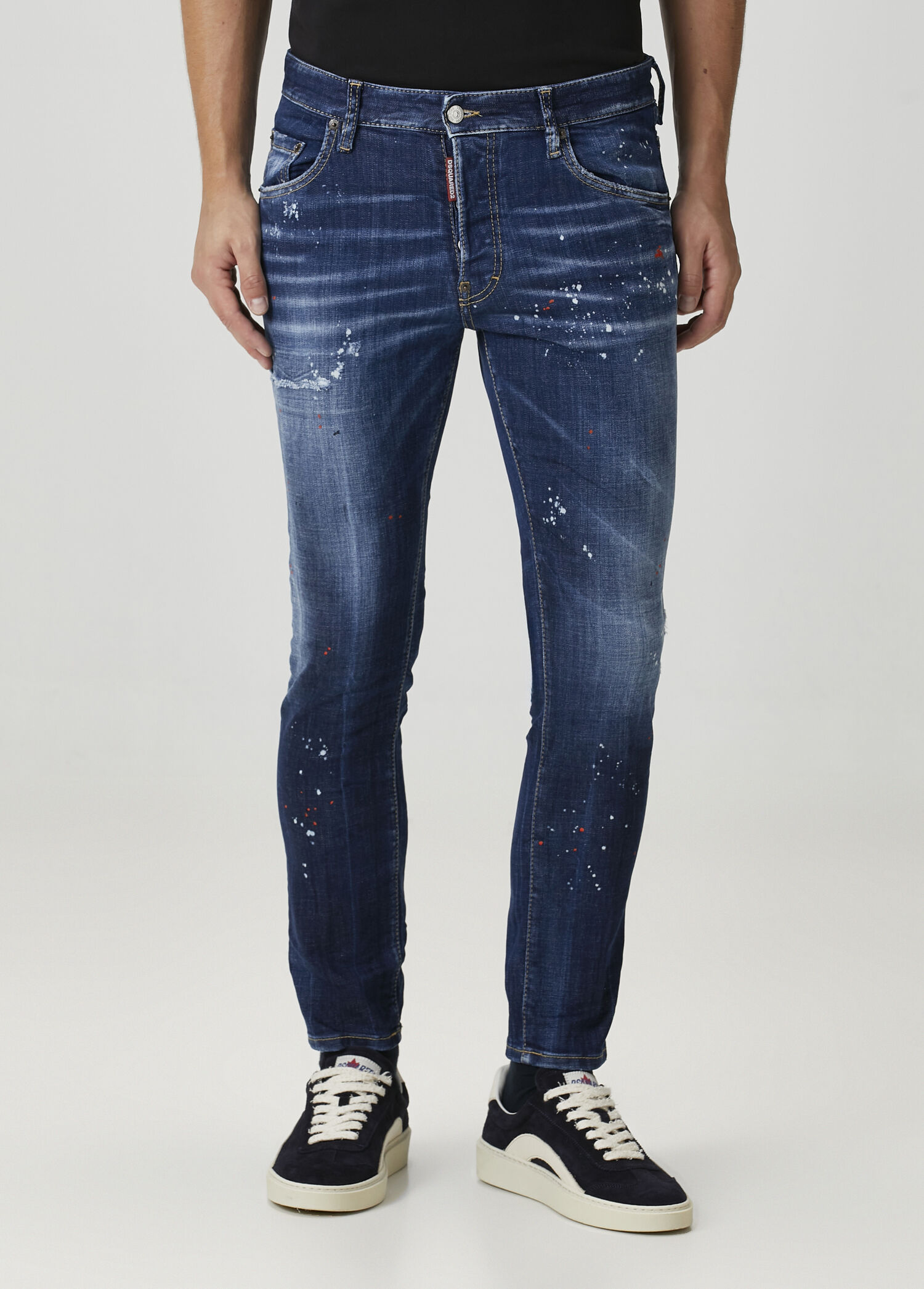 Dsquared2 - Tidy Biker Lacivert Jean Pantolon - Lacivert