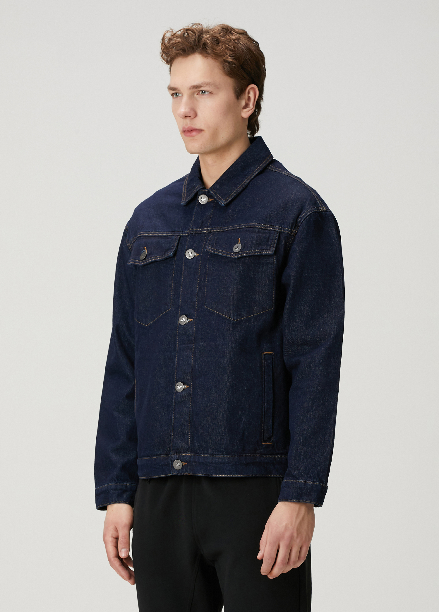 Lacivert Denim Ceket_2