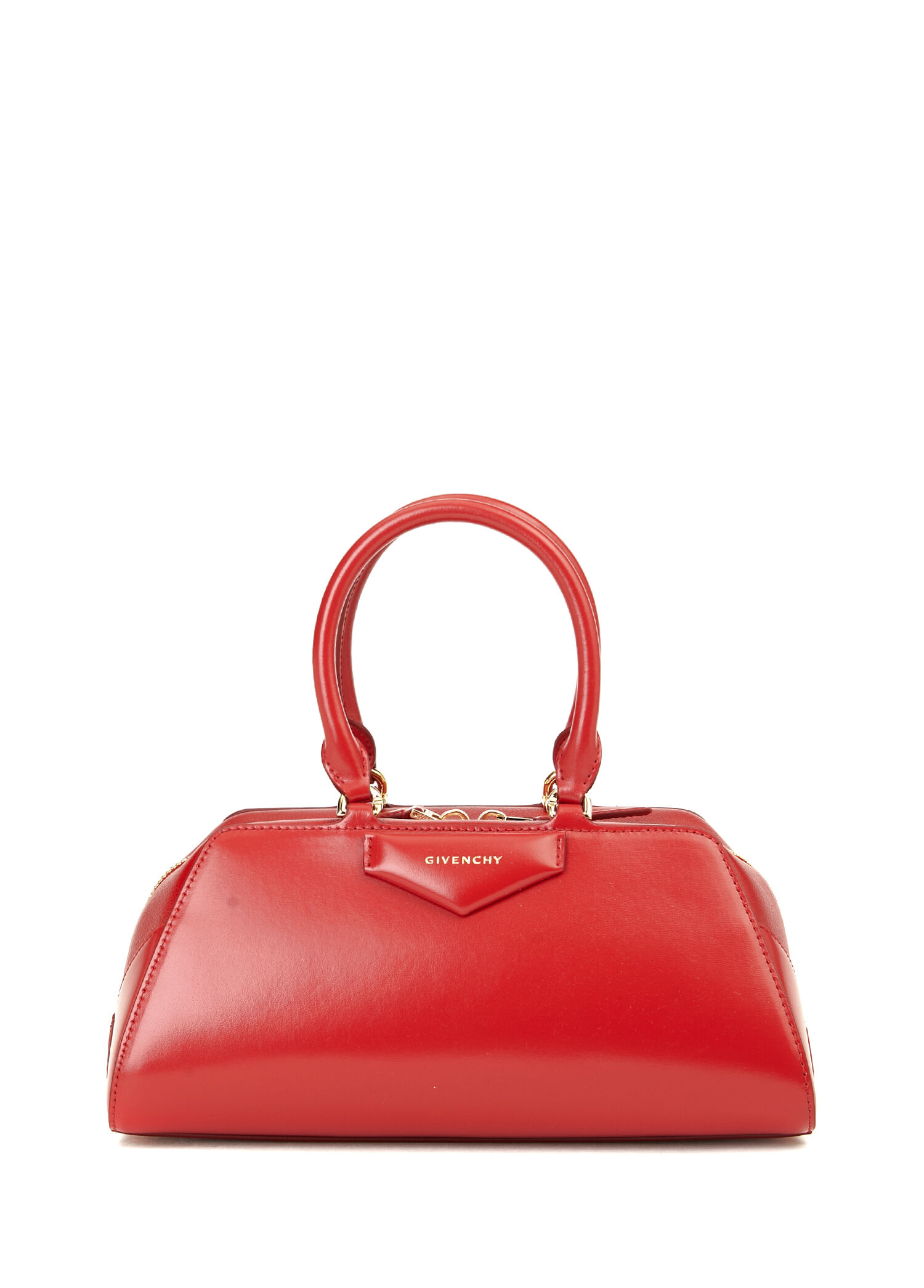 Givenchy - Antigona Cube Small Kırmızı Kadın Deri Çanta - Kırmızı