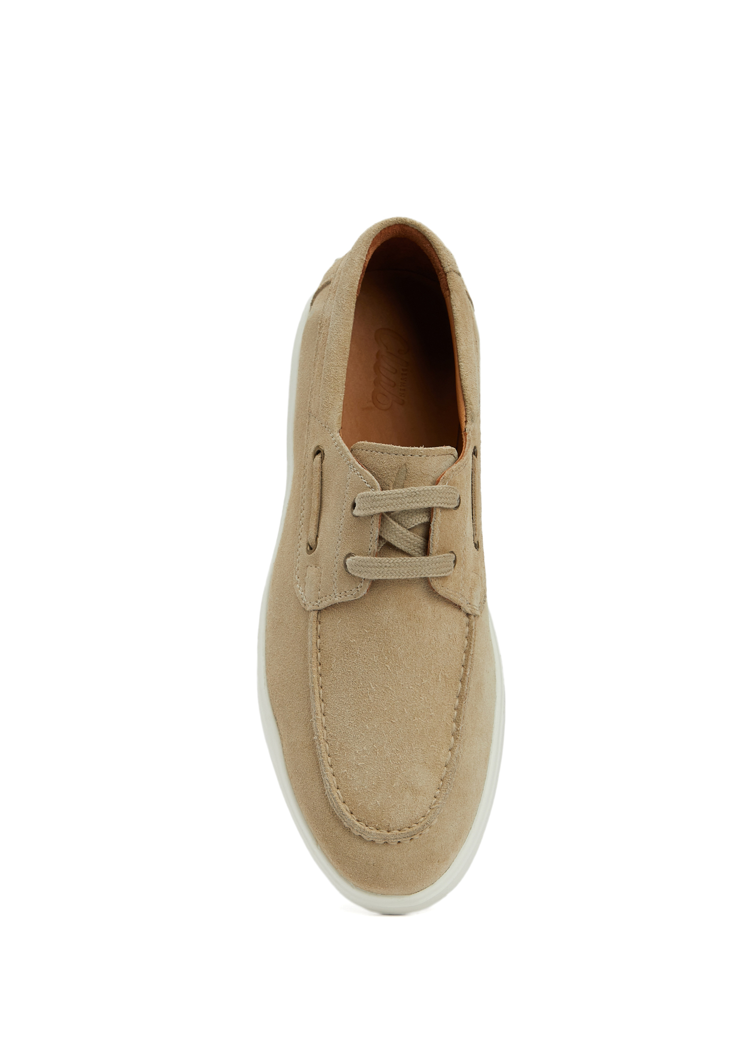 Bej Erkek Deri Sneaker_3