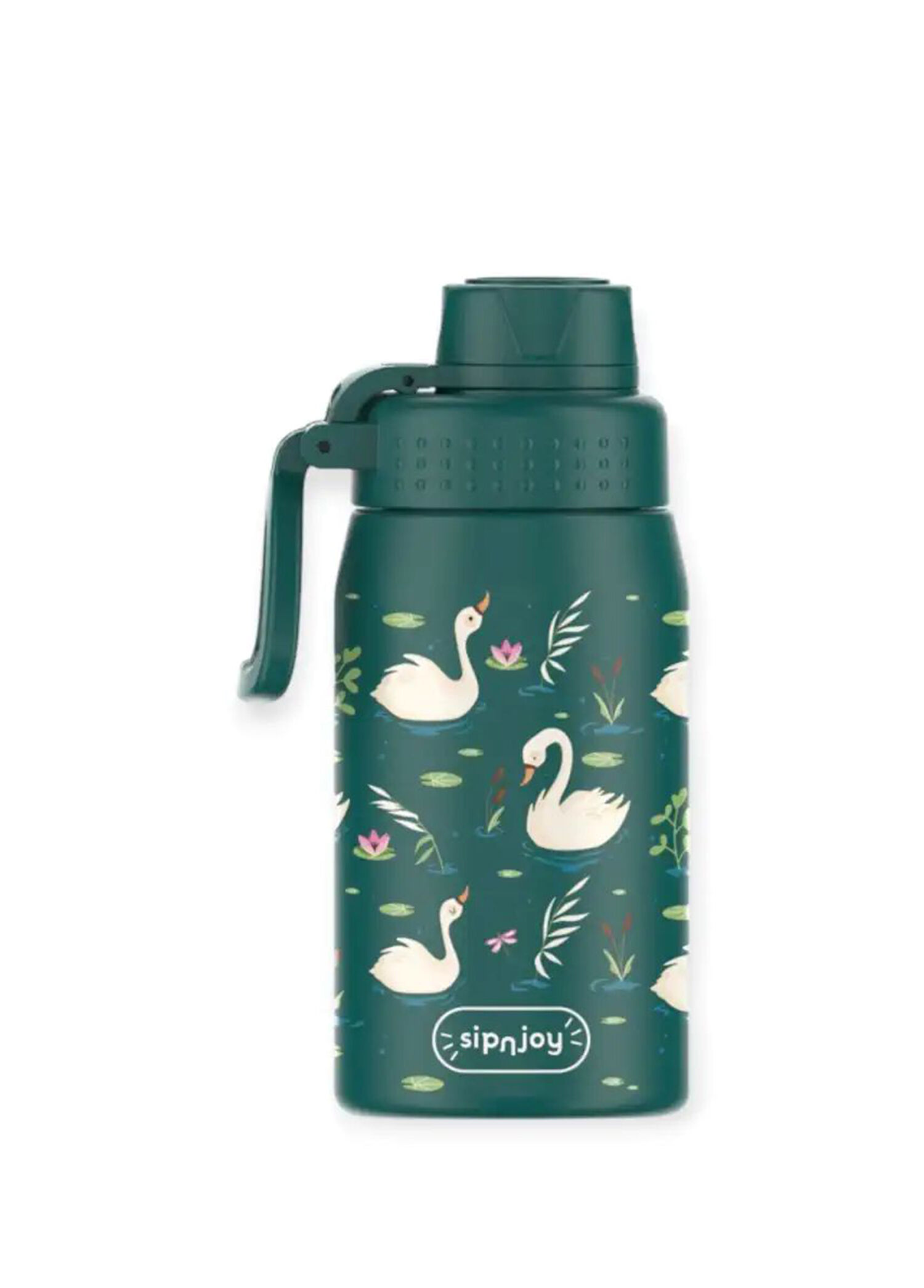 WideWonder Swan Harmony Yeşil Çelik Çocuk Su Termosu 420 ml