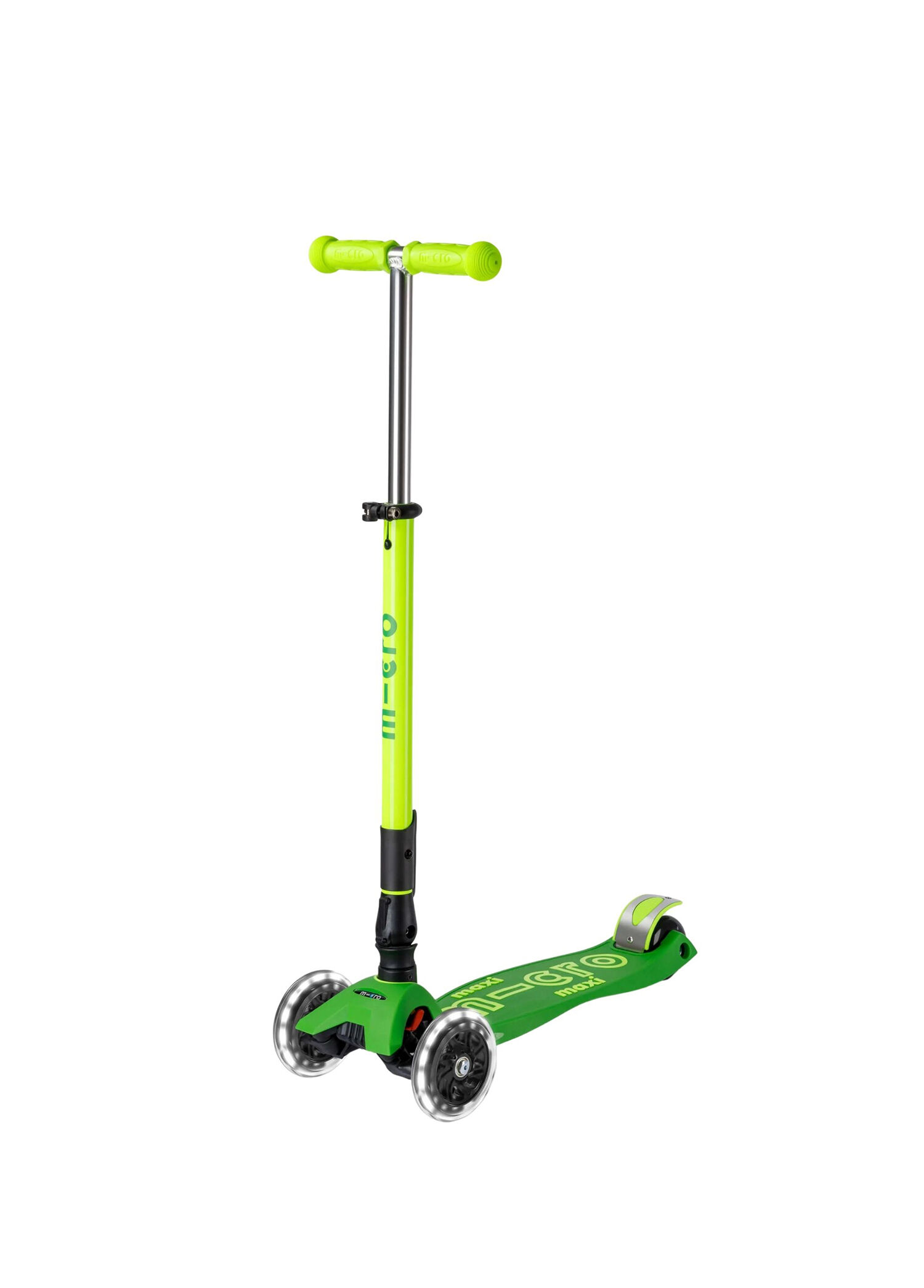 Maxi Deluxe Neon Led Işıklı Katlanabilir 3 Tekerlekli 5-12 Yaş Çocuk Scooter
