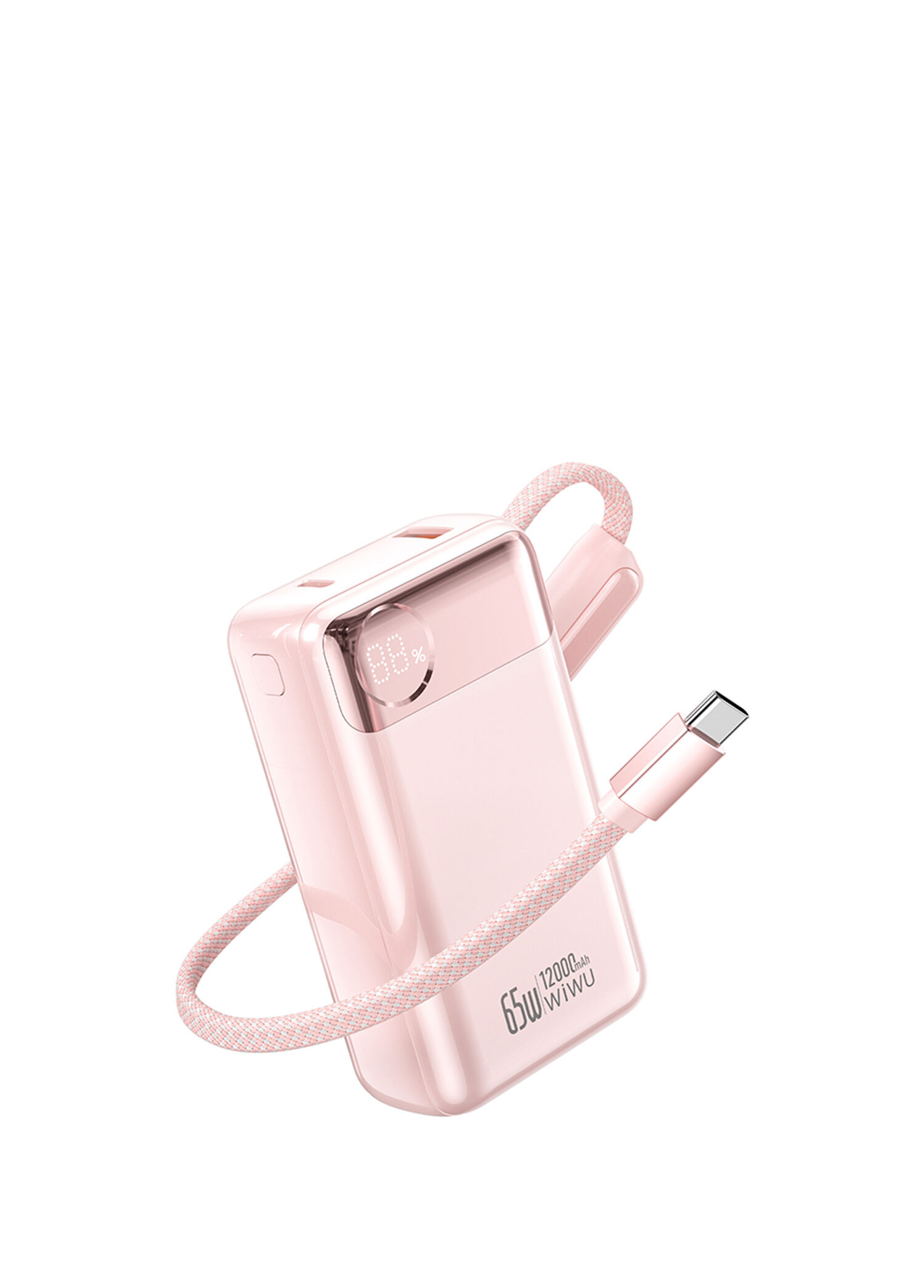 T132 Power Plus Serisi 12000mAh 65W PD Dahili Kablolu Powerbank