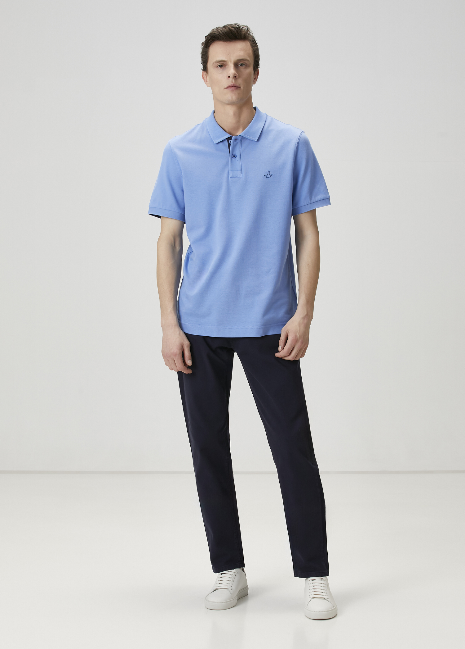 Slim Fit Lacivert Spor Pantolon