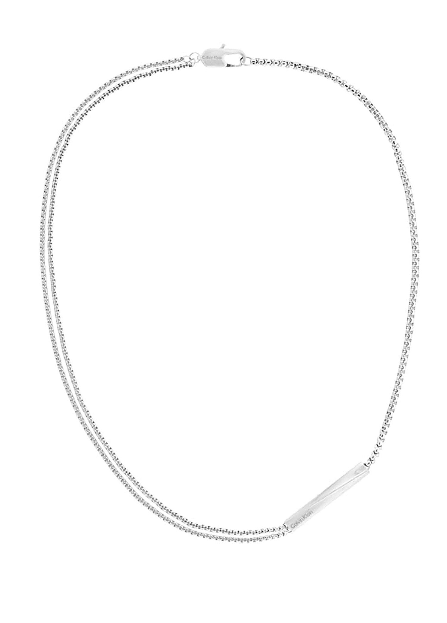 CKJ35100057 Jewel Metalik Gri Çelik Erkek Kolye