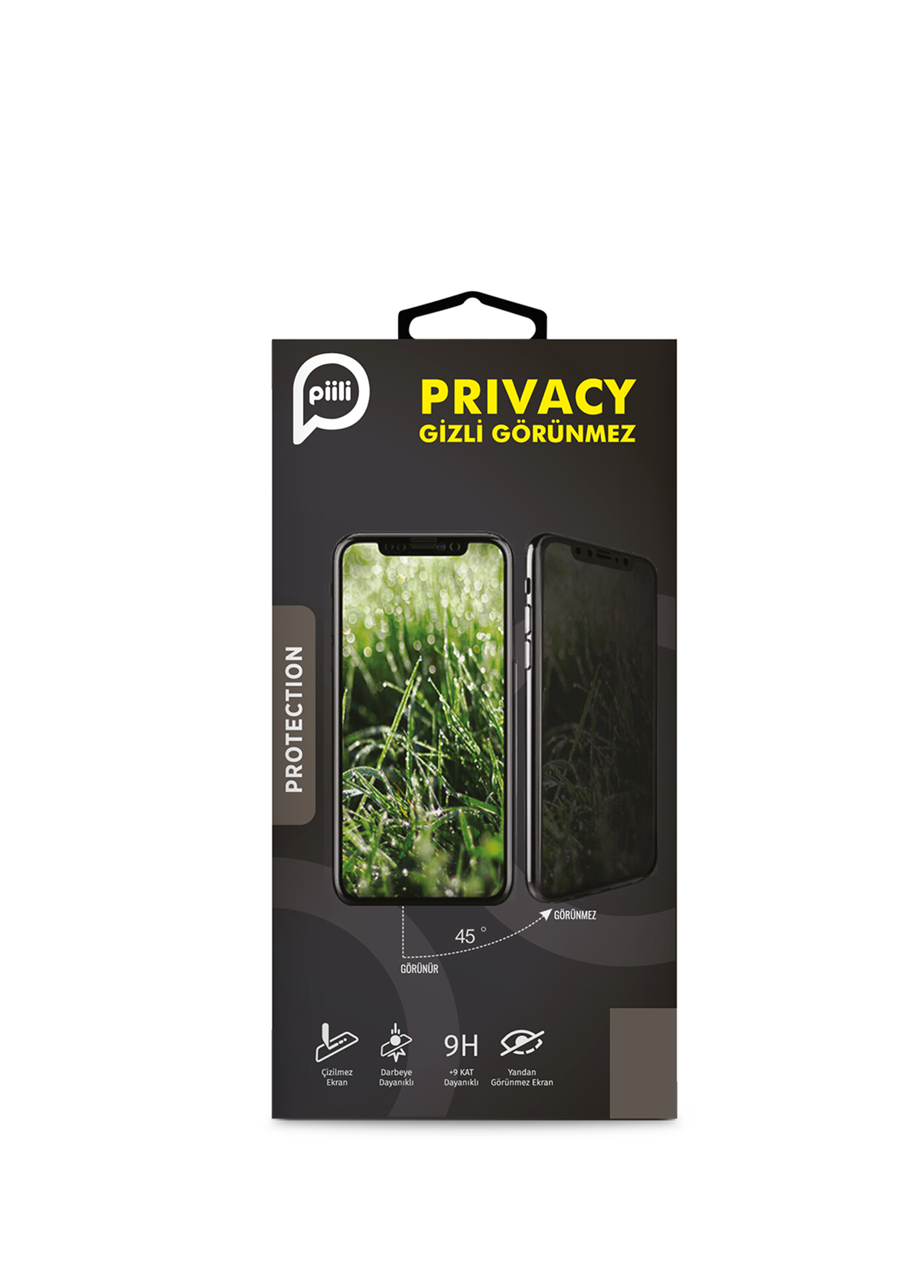 iPhone 15 Pro Privacy Şeffaf Ekran Koruyucu