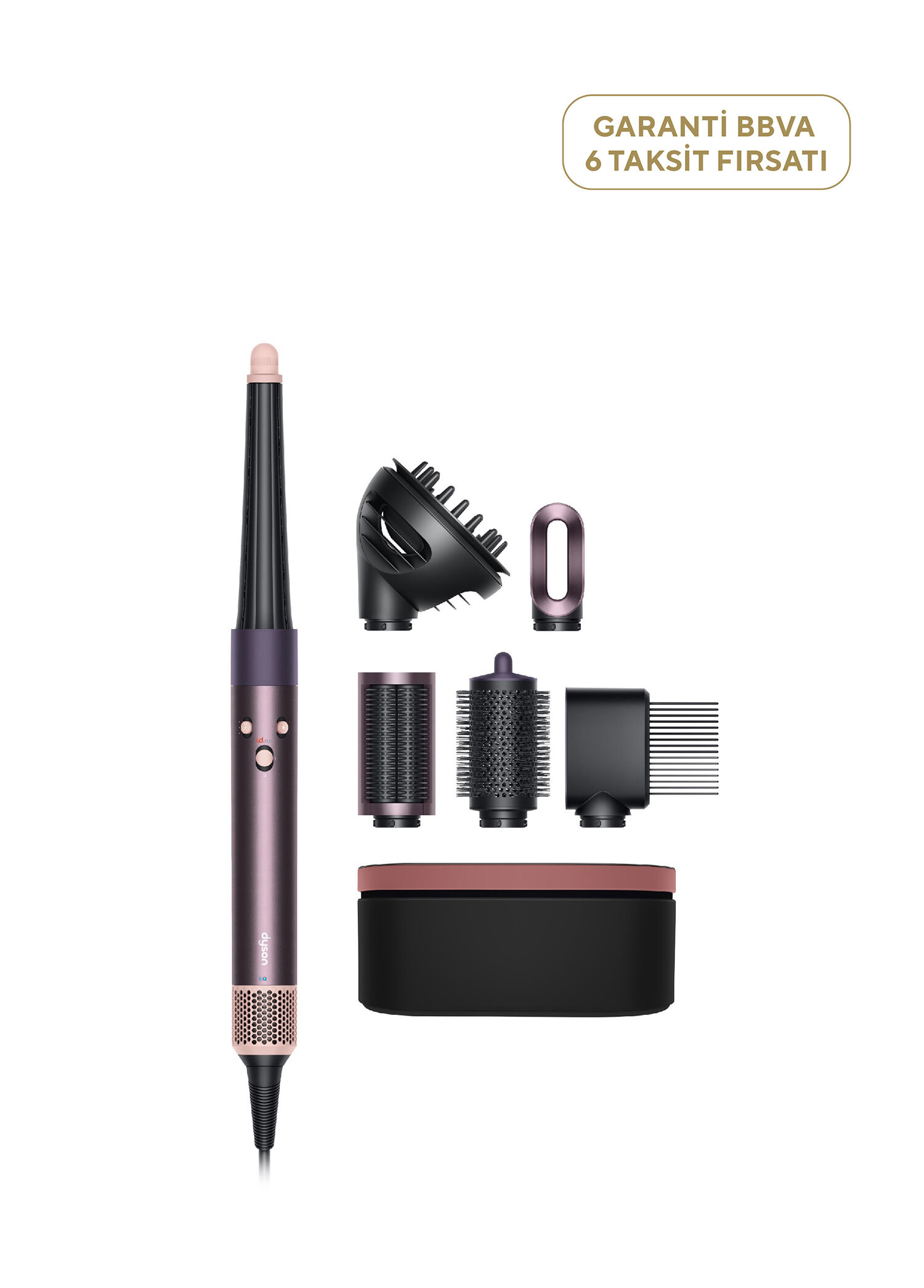 Airwrap i.d.™ Saç Şekillendirme ve Kurutma Seti Kıvırcık+Bukleli (Jasper plum)