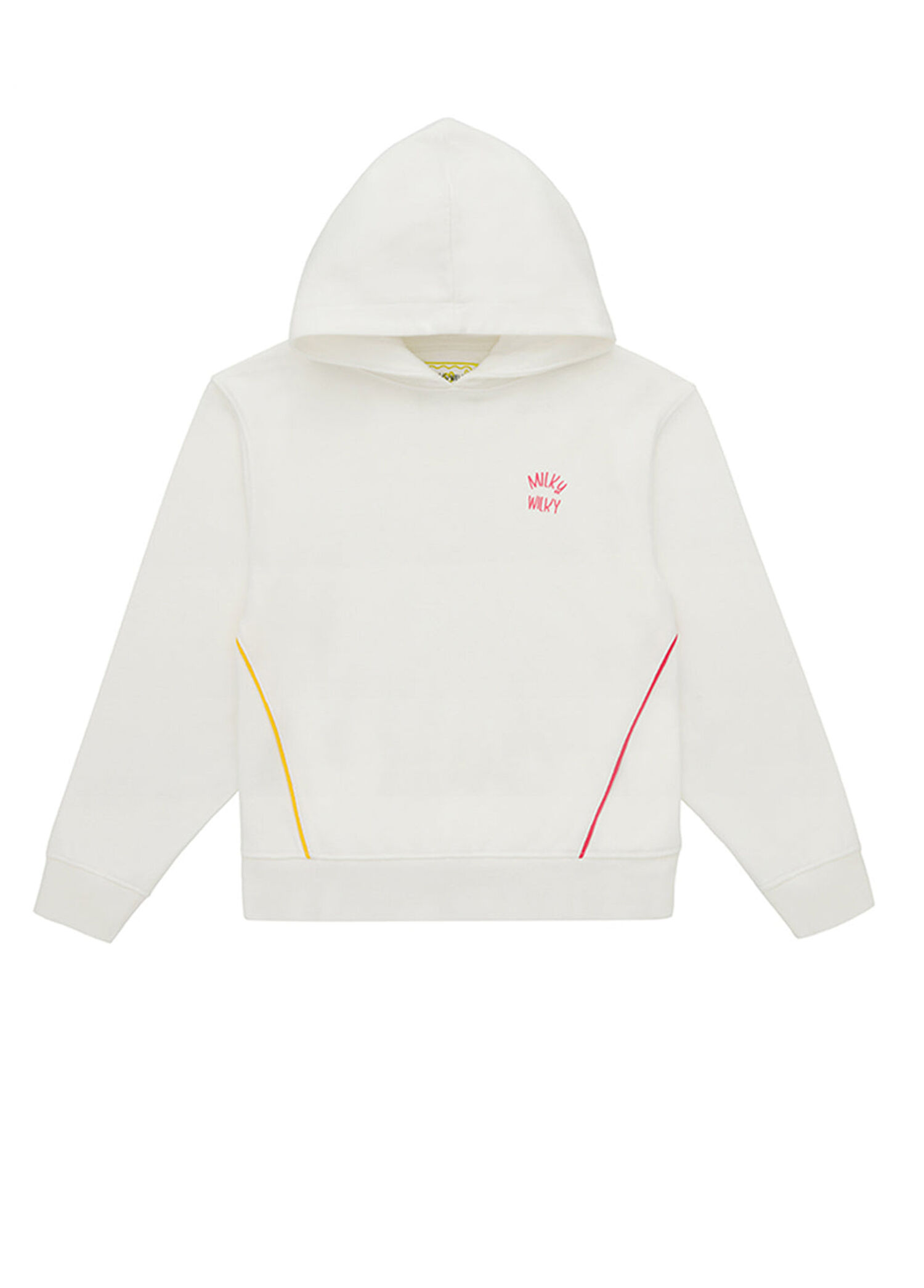 Beyaz Kapüşonlu Kız Çocuk Sweatshirt